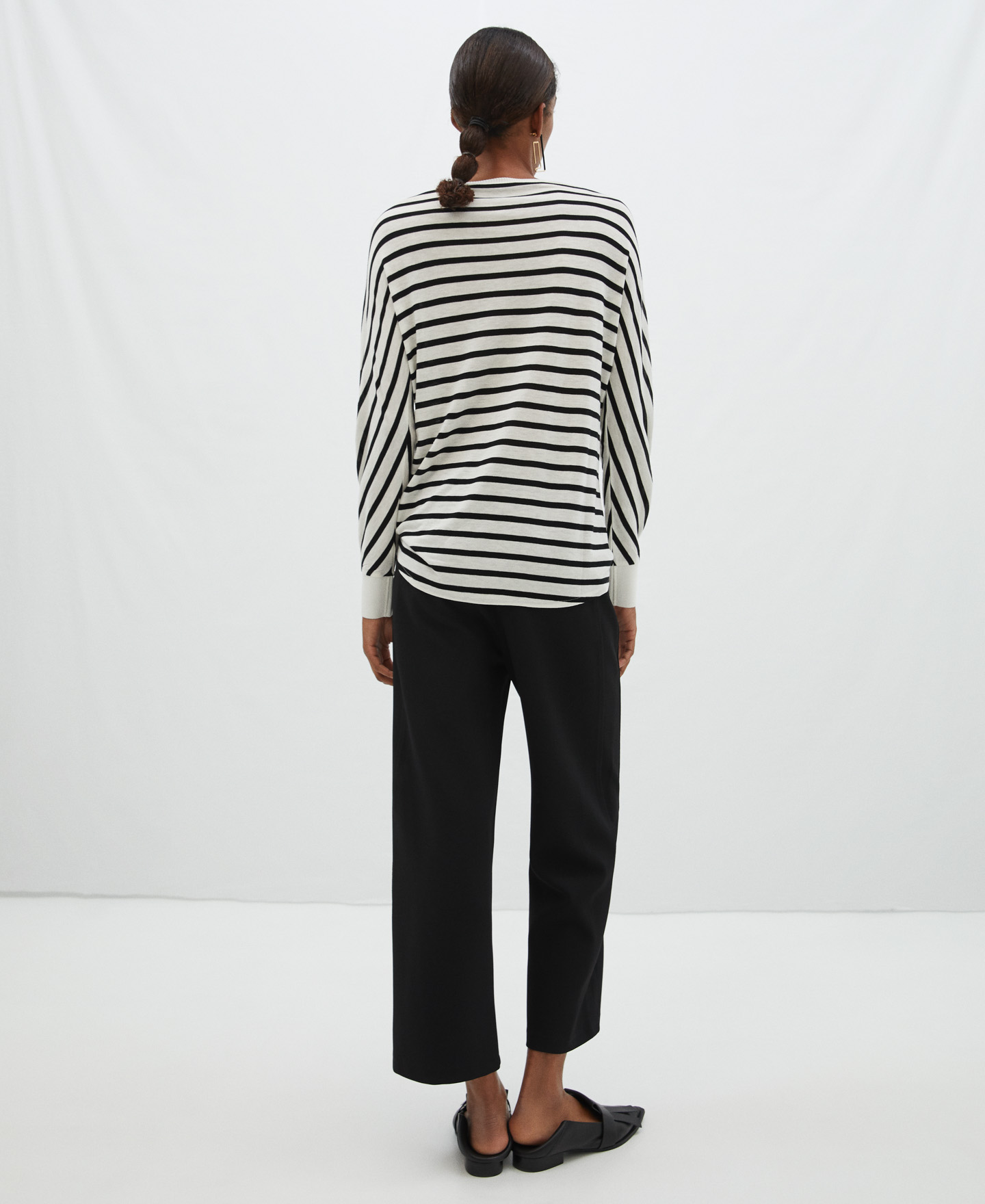 Viscose striped T-shirt image number 2