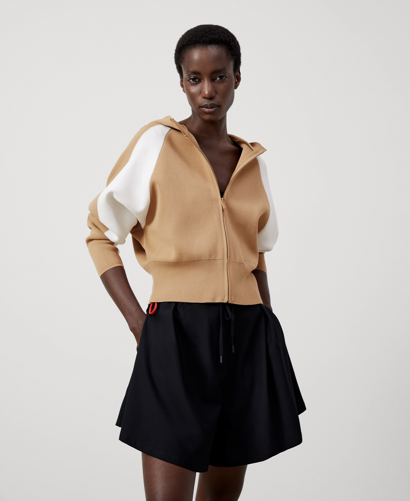 Viscose and nylon Japanese sleeve jacket image number 0