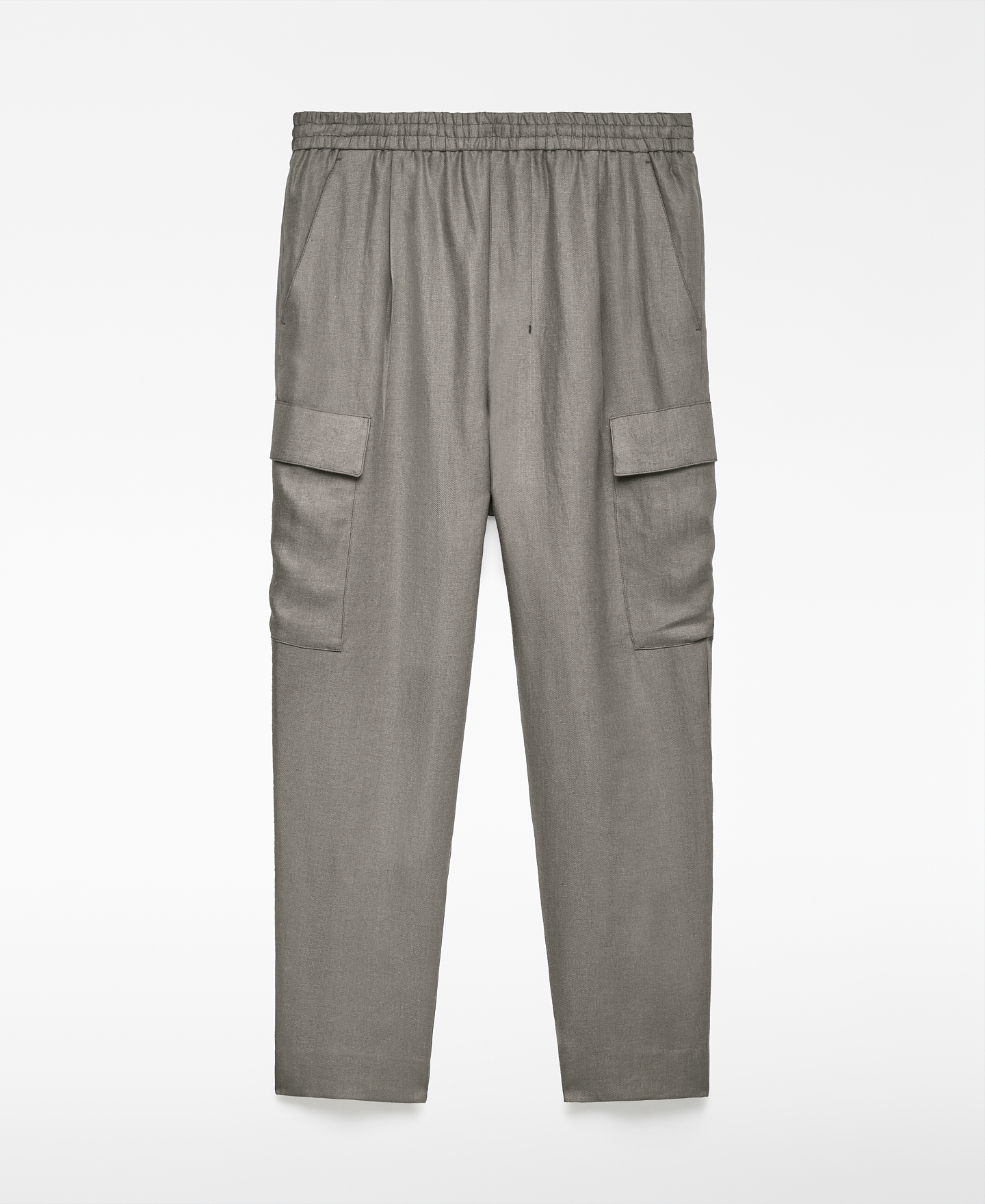 Pantalón cargo lino hombre image number 4