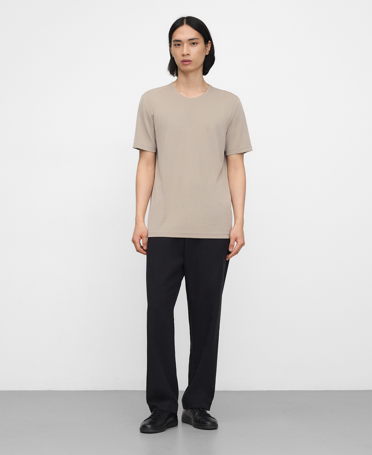 Zapatilla piel maxi logo pespunteado image number 3