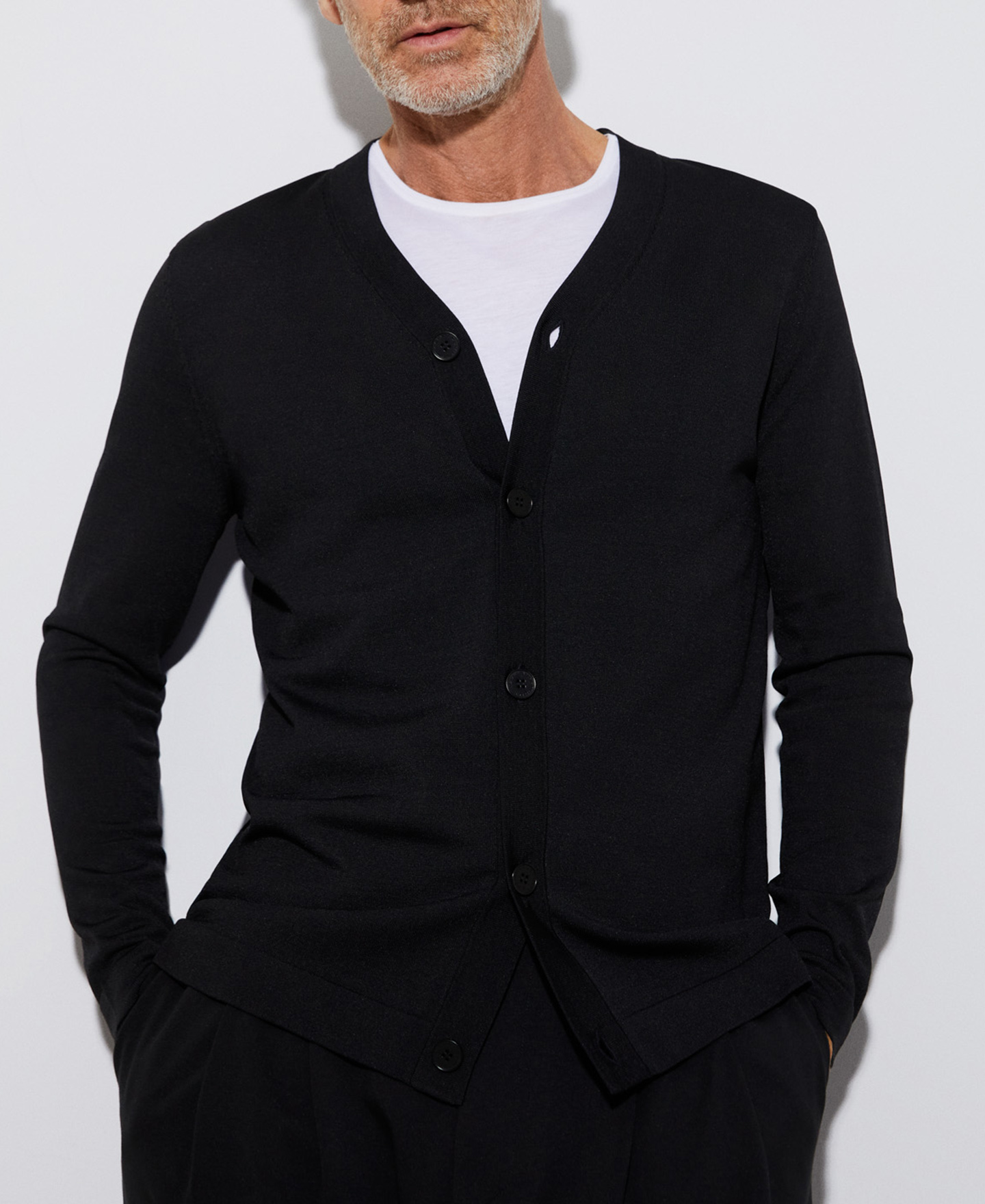 Veste en maille de viscose et nailon recyclé image number 0