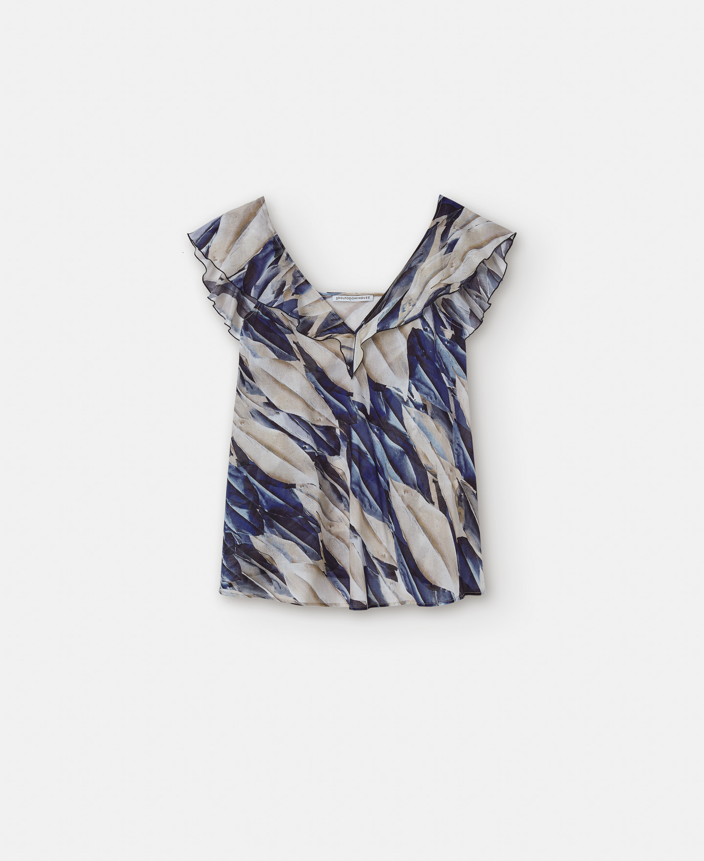 Cotton flared shirt image number 4
