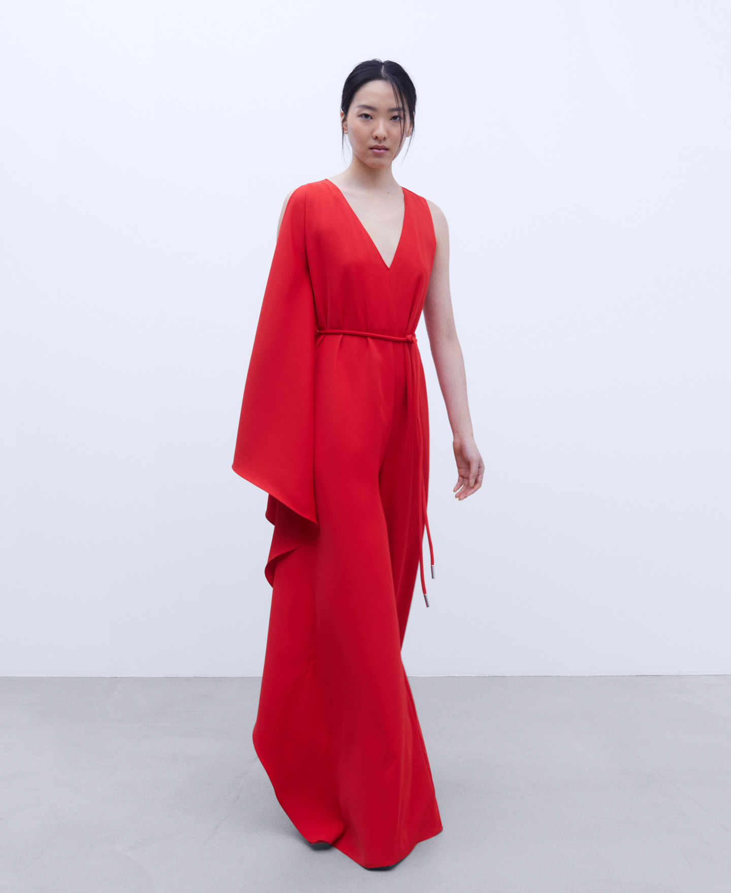Cocktail asymmetrical jumpsuit image number 1