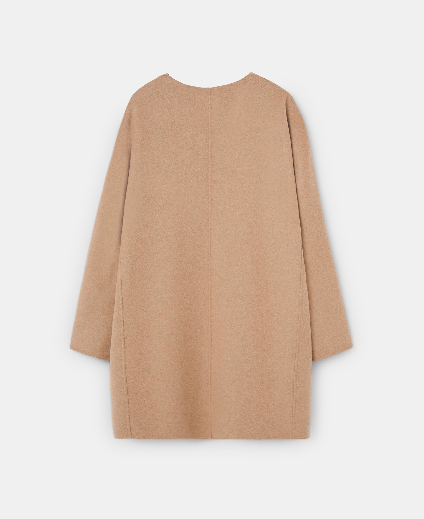 Camel merino wool coat image number 5