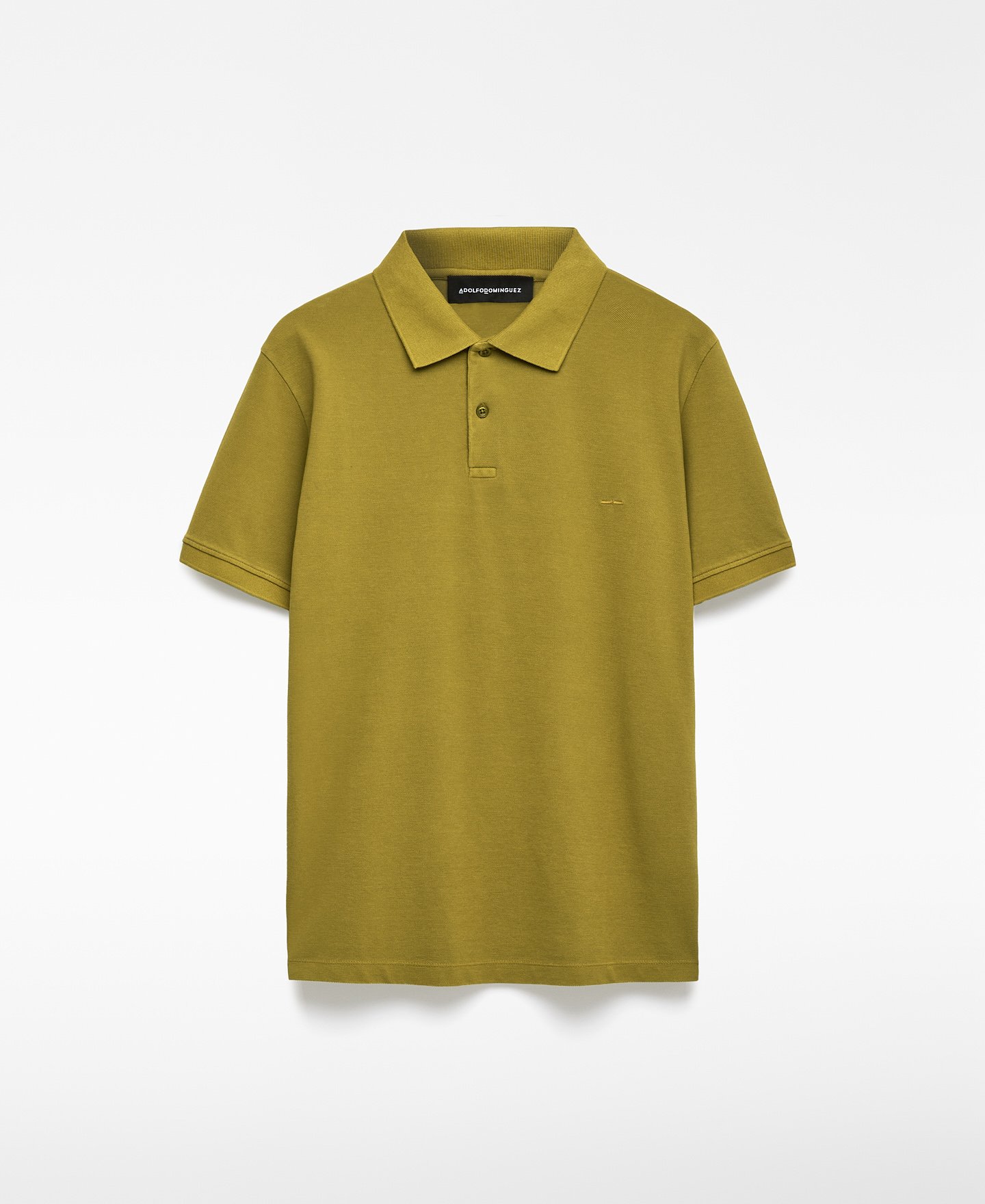 Cotton piqué regular fit polo shirt man image number 4