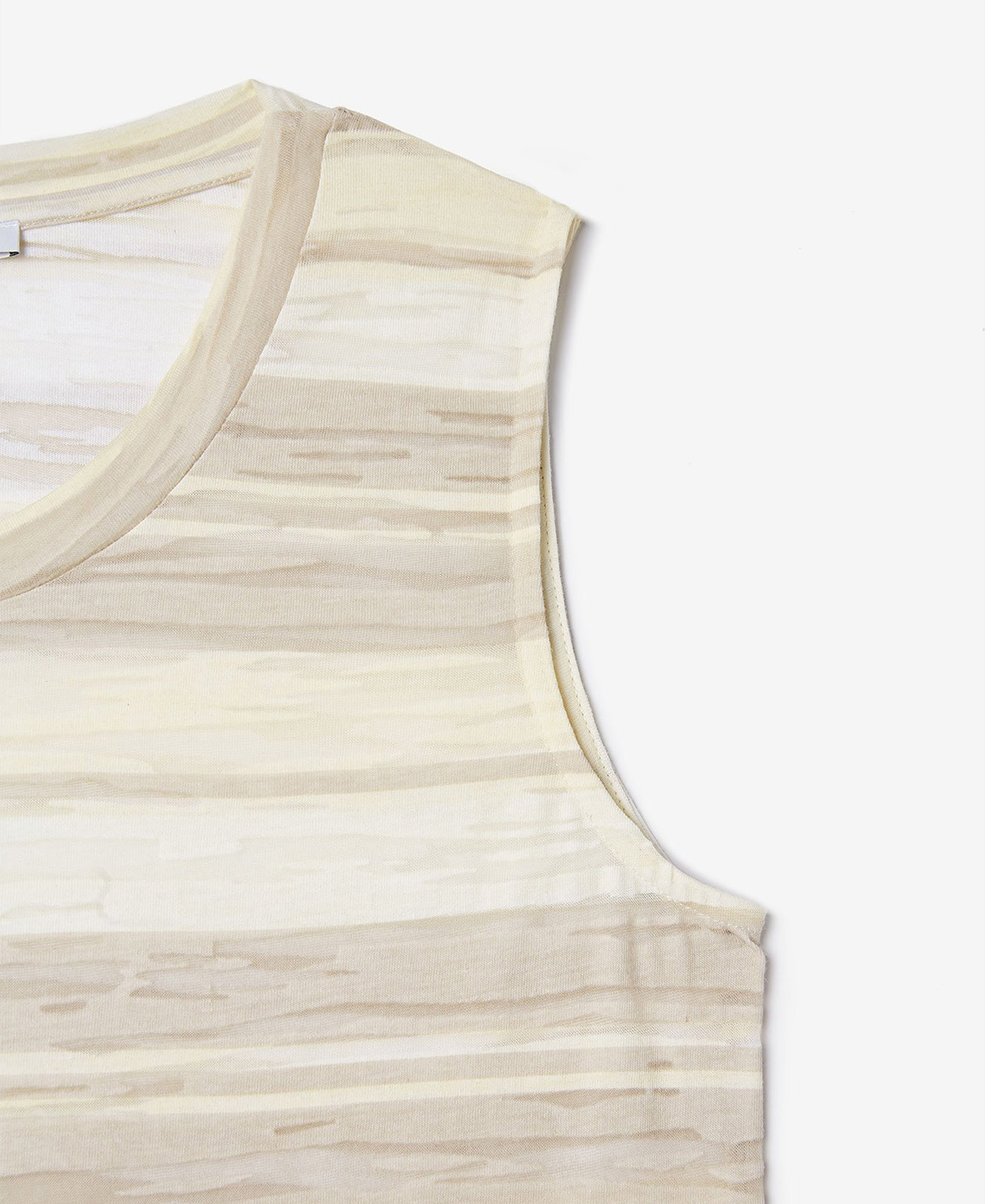 Camiseta de tirantes con print de rayas image number 6