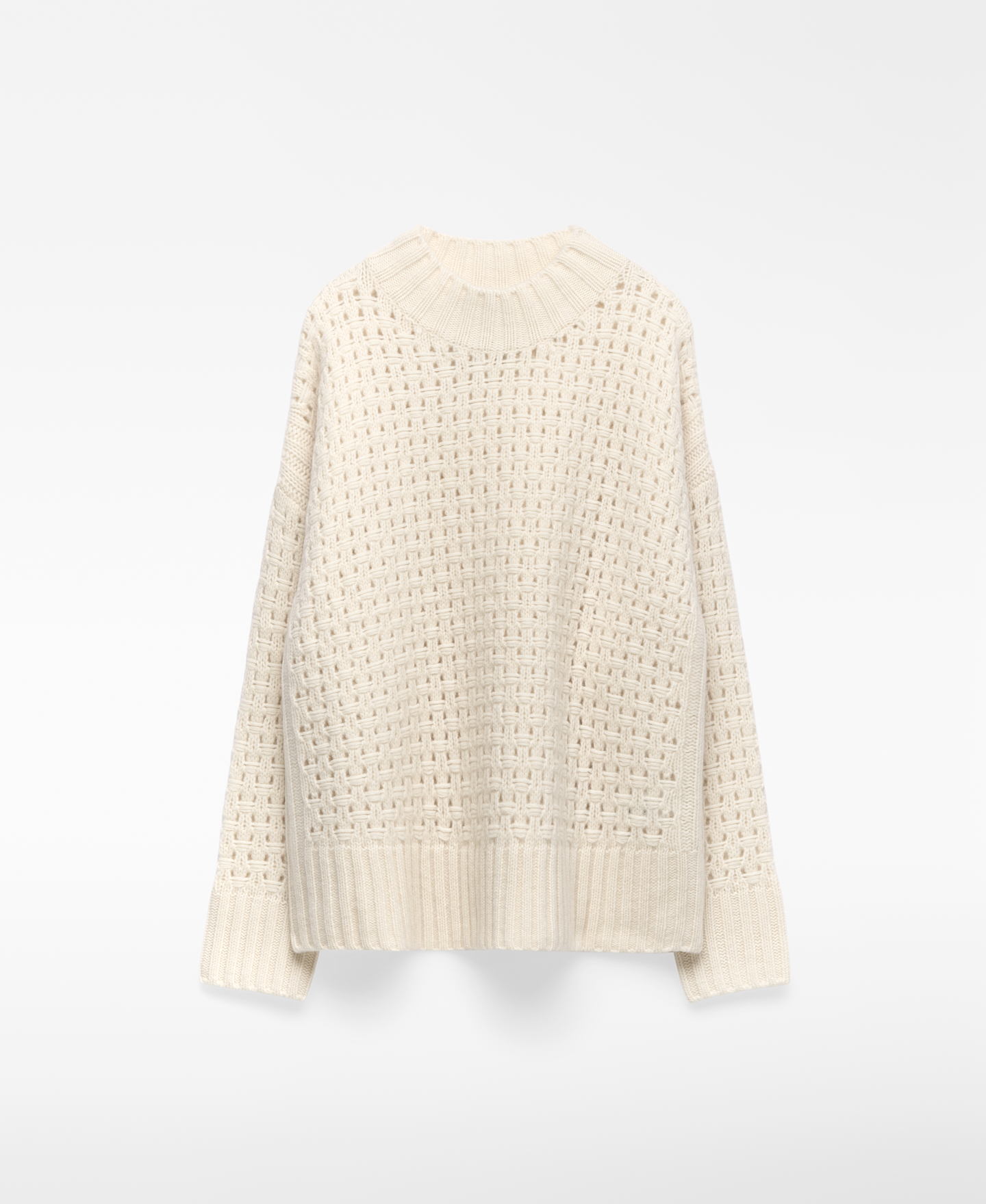 Jersey punto calado lana mujer image number 6