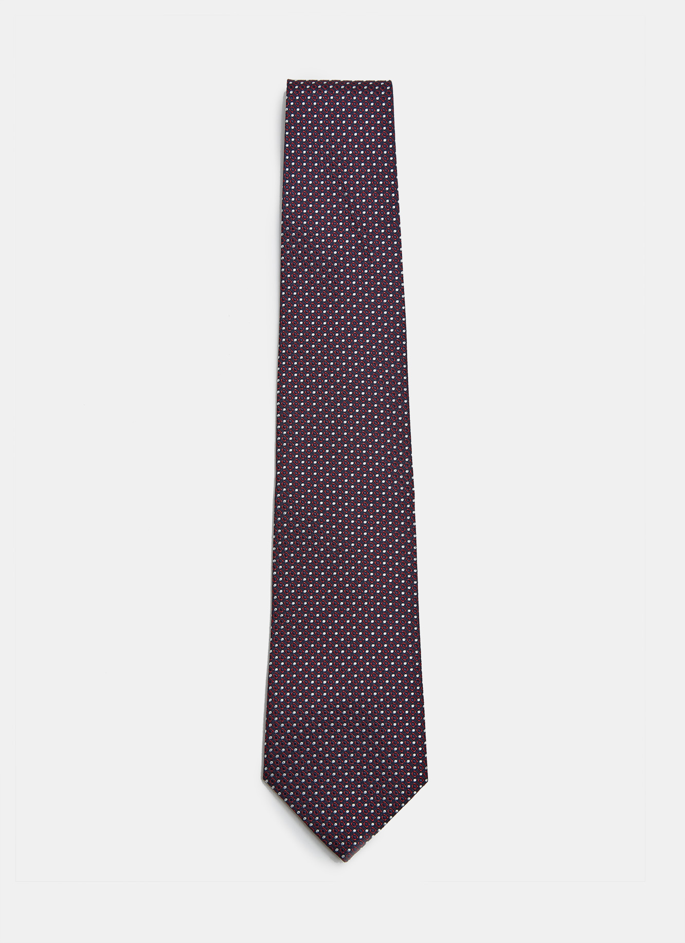 Silk tie with classic jacquard design image number 0