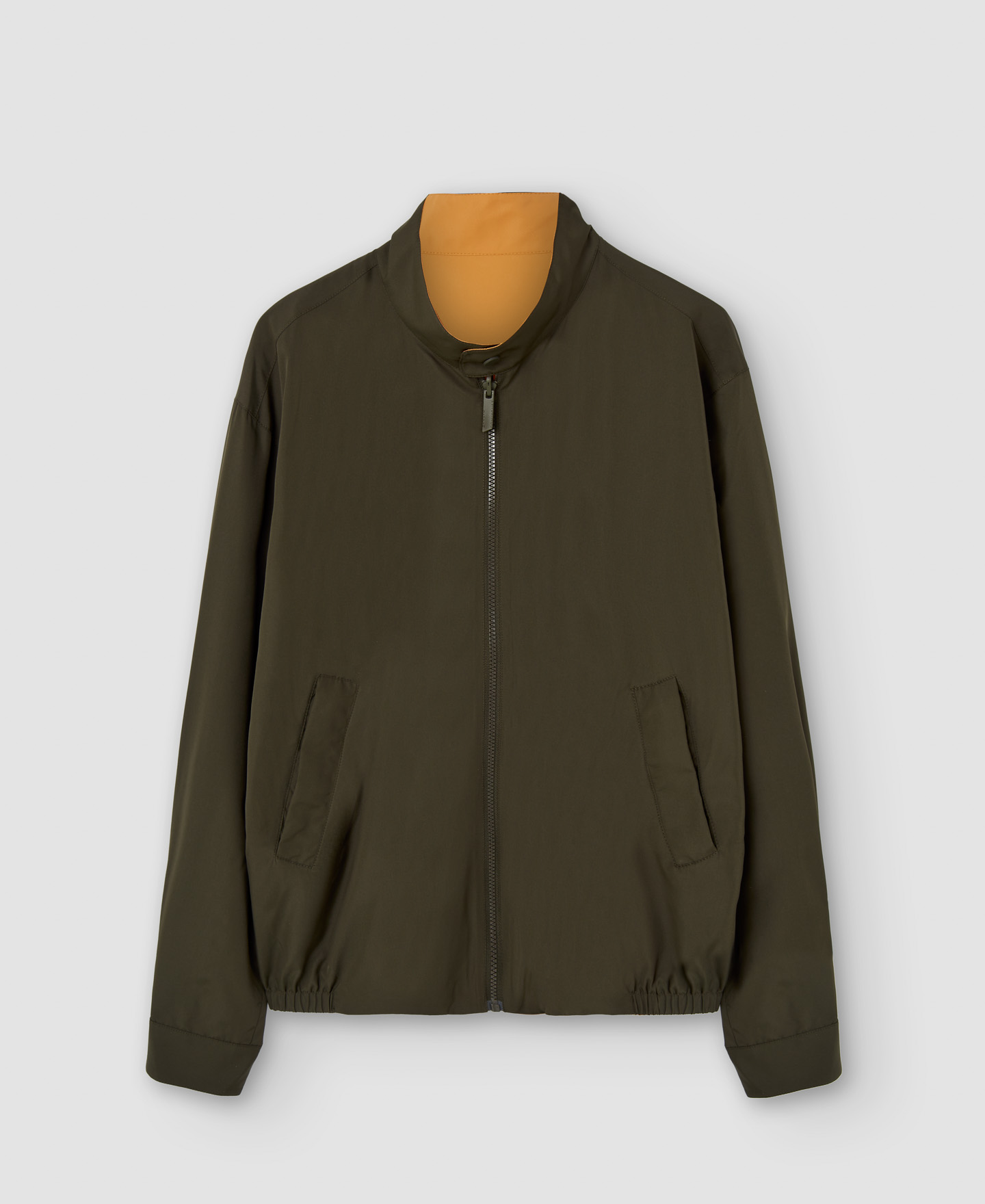Reversible Mandarin collar Harrington image number 6