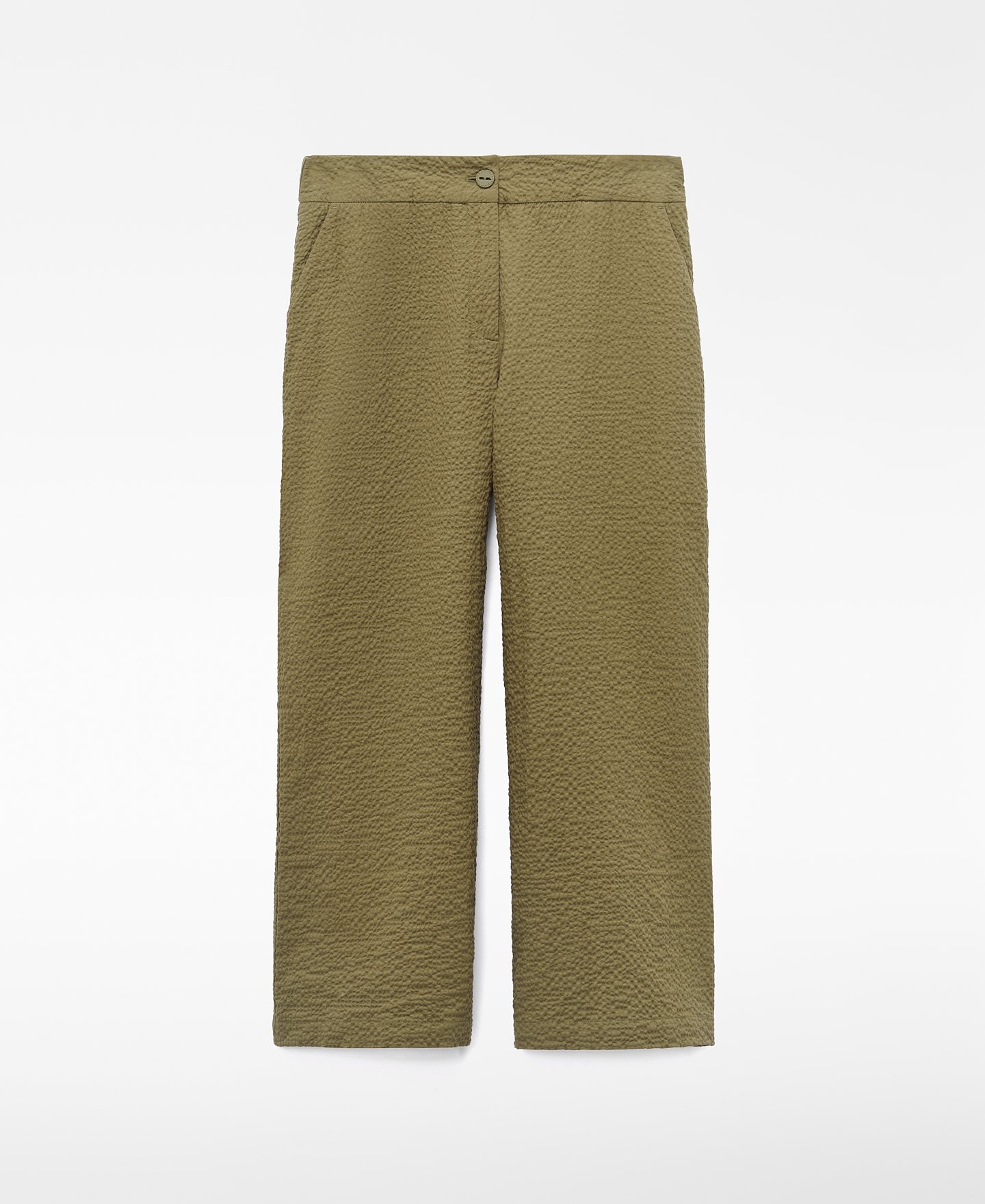 Pantal&oacute;n recto seersucker algod&oacute;n image number 4