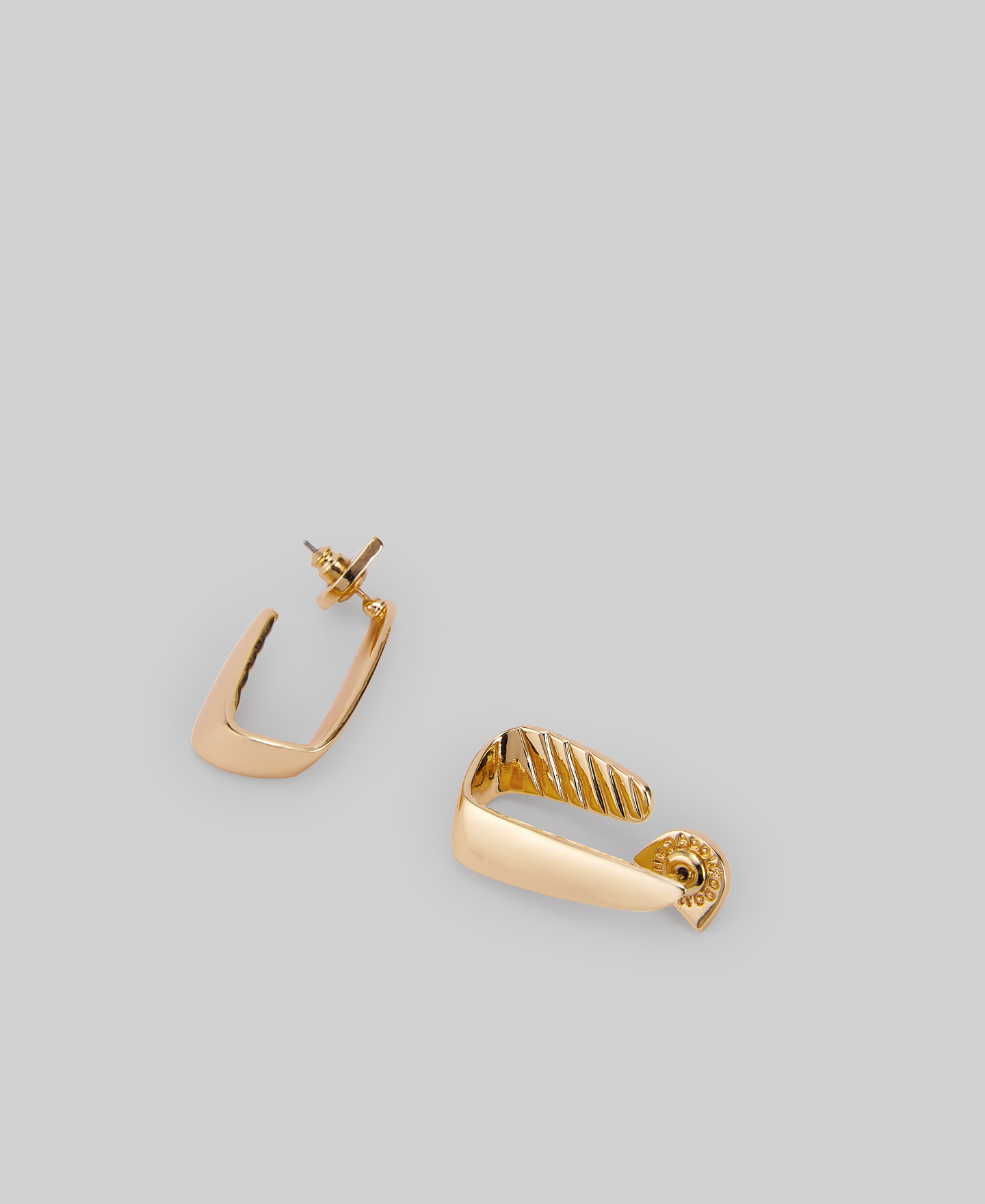 Pendientes aros rectangulares mujer image number 2