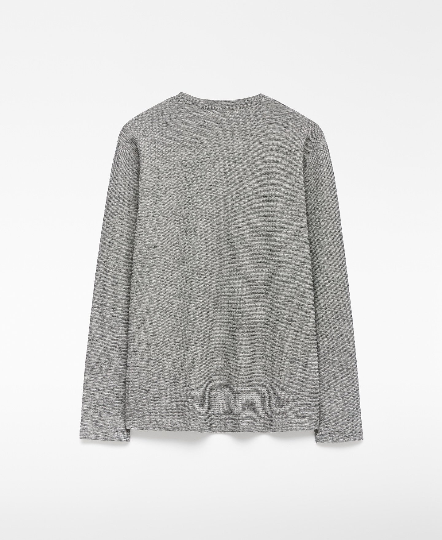 Cotton micro-texture T-shirt man image number 5