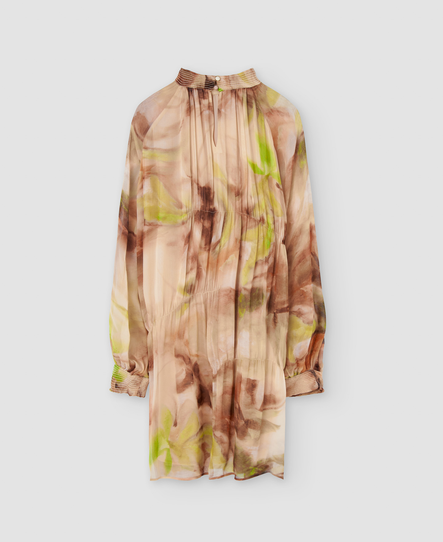 Short print dress A line image number 7