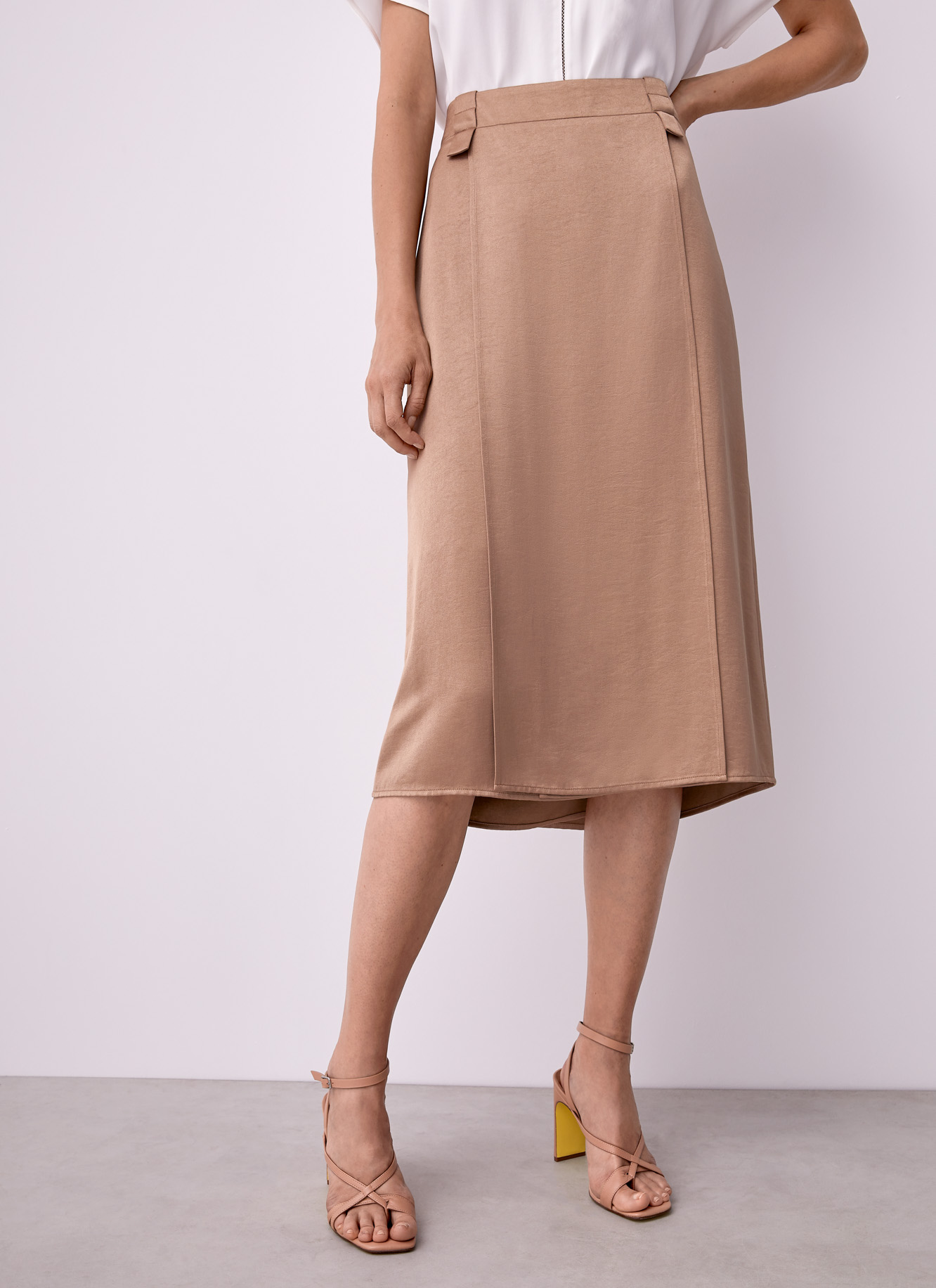 Midi skirt with pleats image number 0