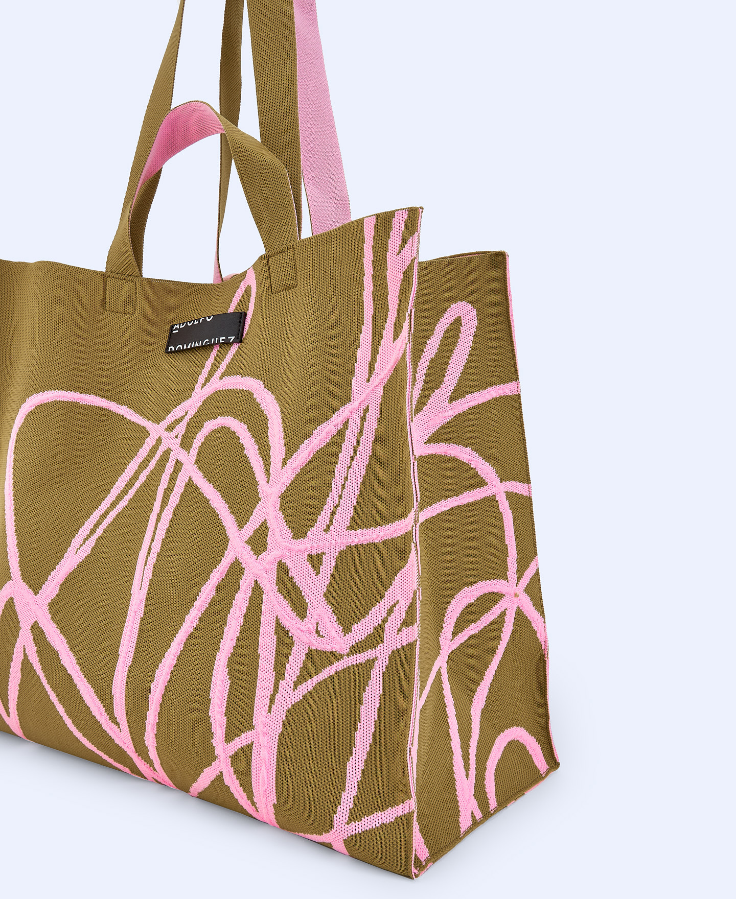 Printed knit maxi shopper image number 2