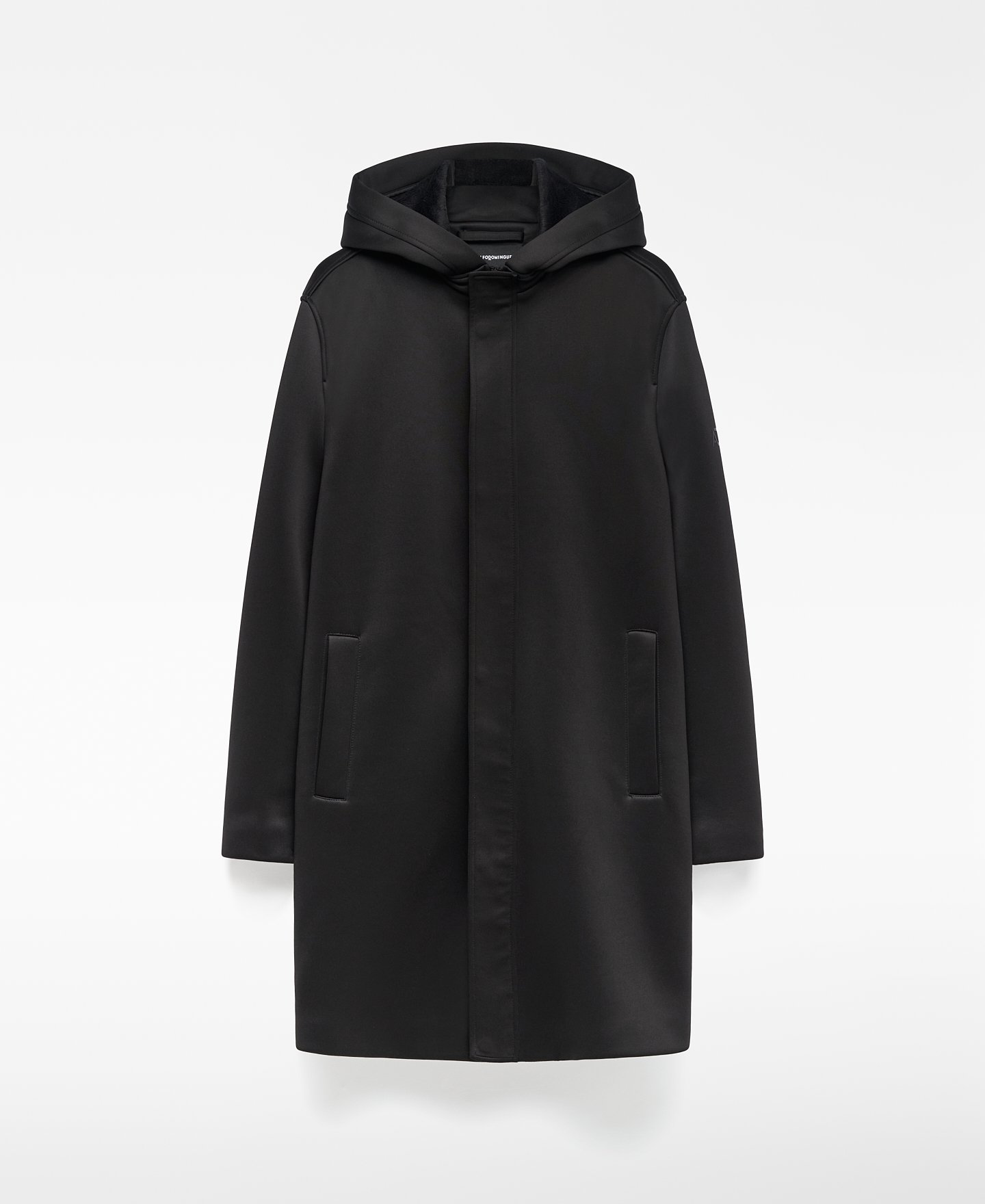 Long neoprene coat man image number 5
