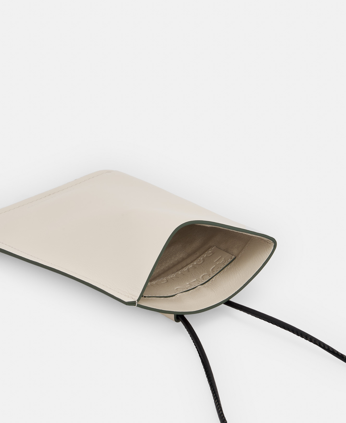 Mobile phone holder in leather image number 1