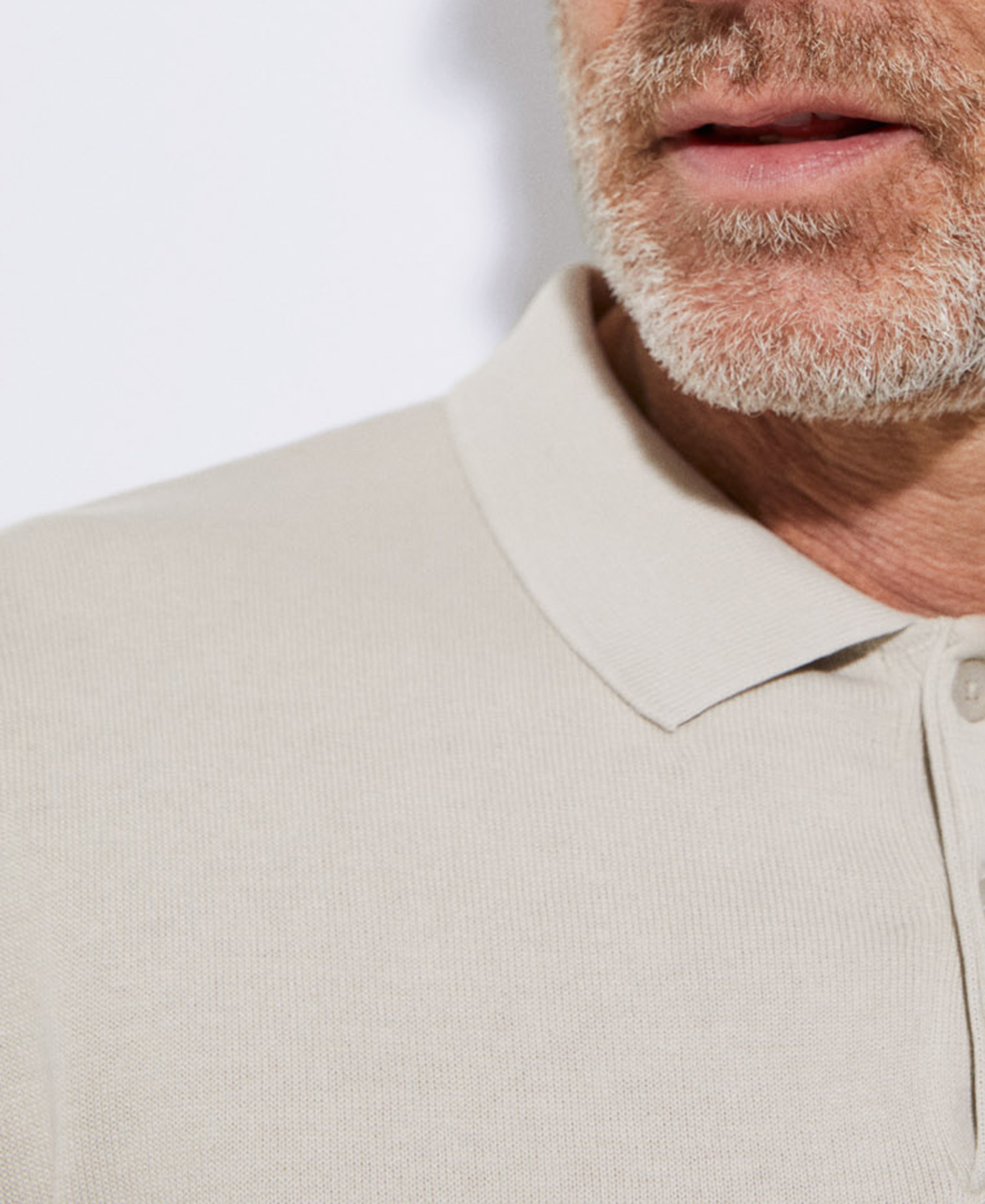 Two button organic cotton polo shirt image number 3