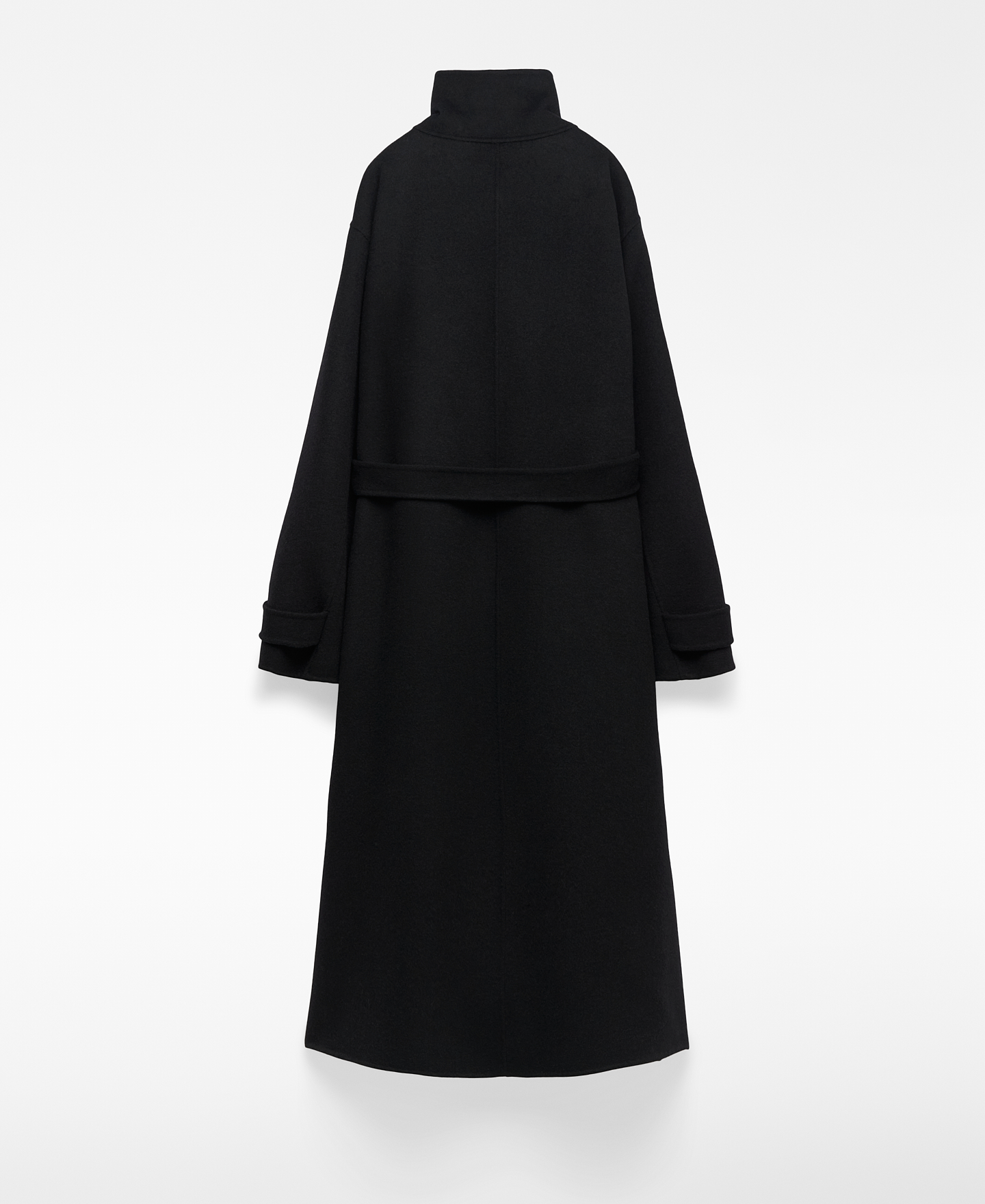 Funnel neck cross-front coat woman image number 7