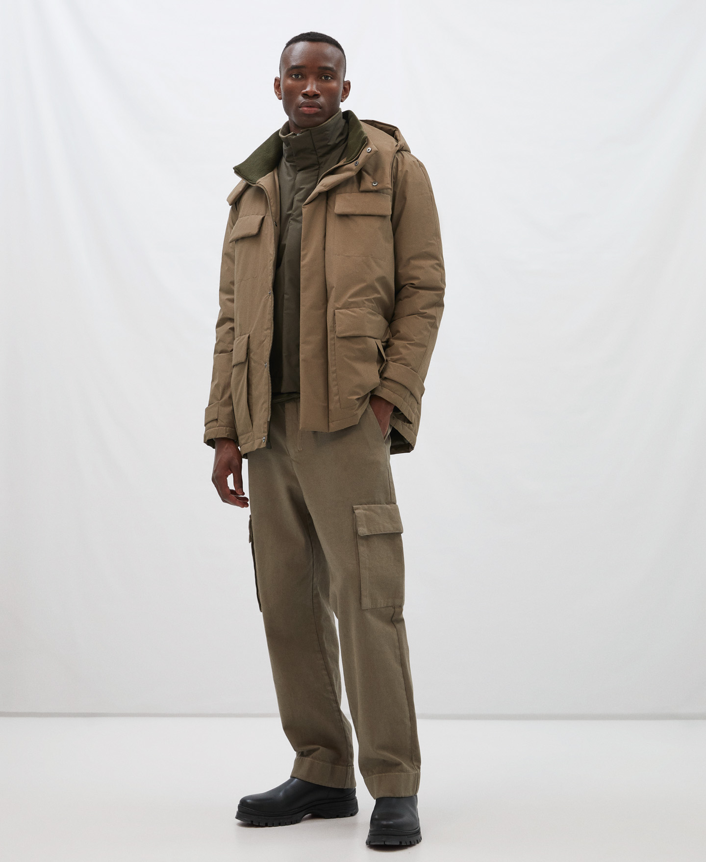 Parka en nylon acolchado image number 1