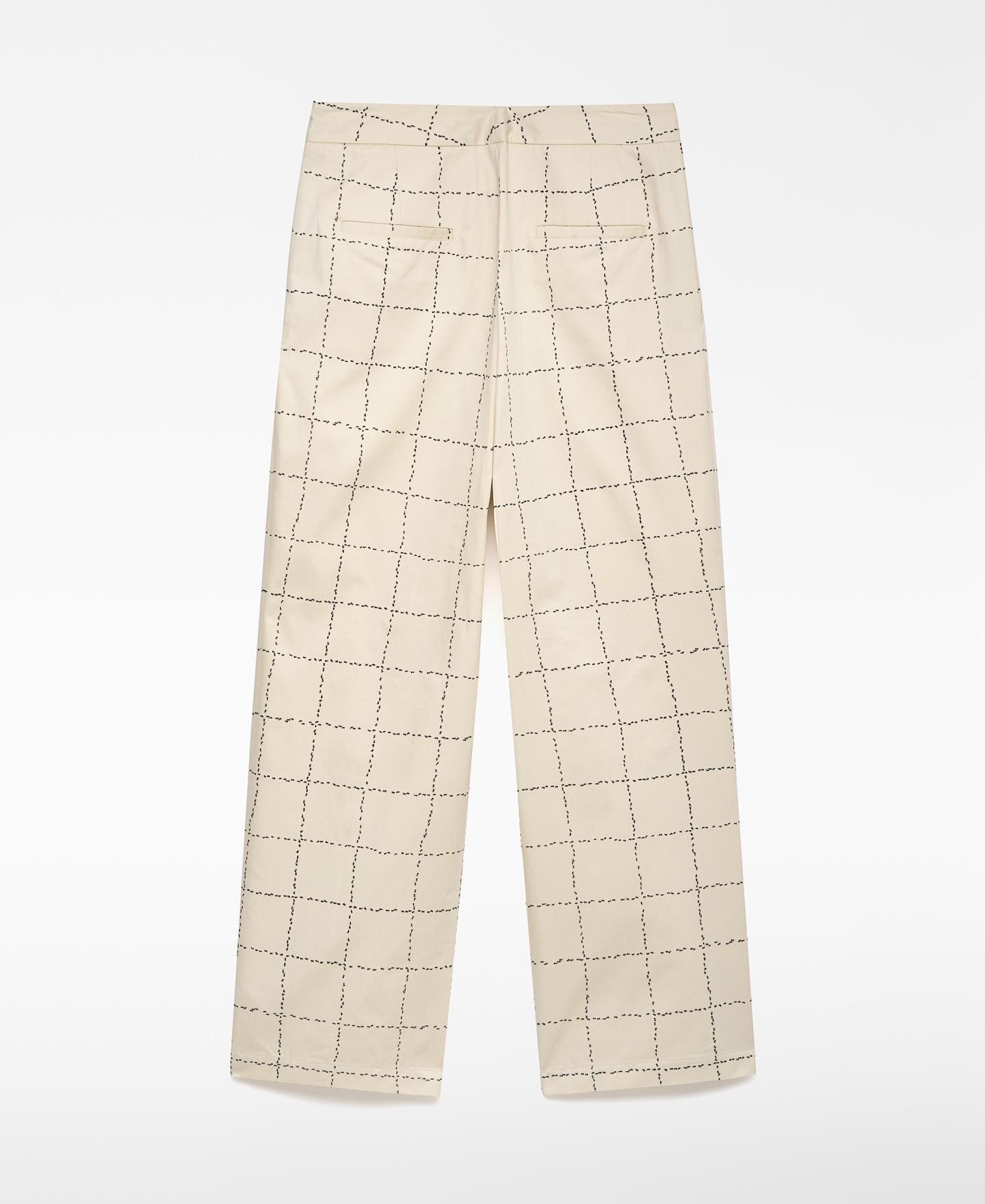 Cotton printed trousers woman image number 5