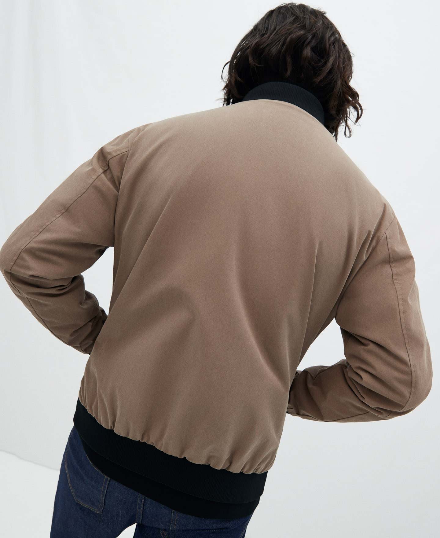 Irregular stitching bomber image number 2