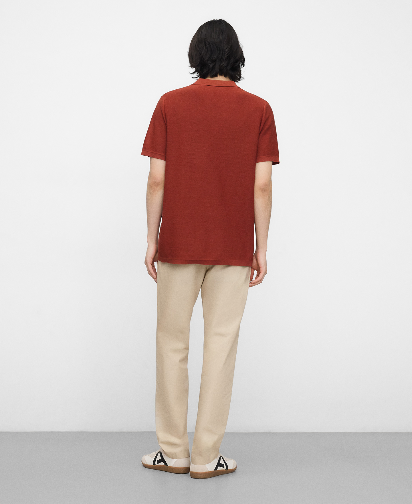 Pantalon droit en popeline de coton image number 2