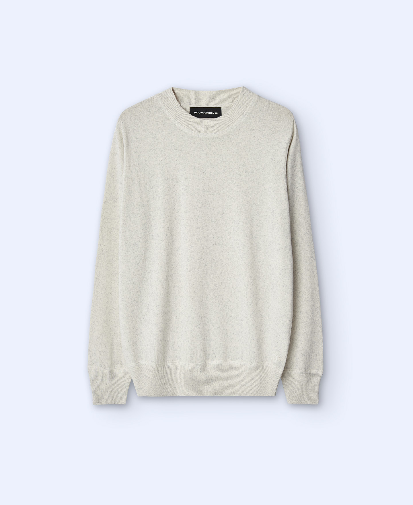 Regular fit mottled sweater image number 0
