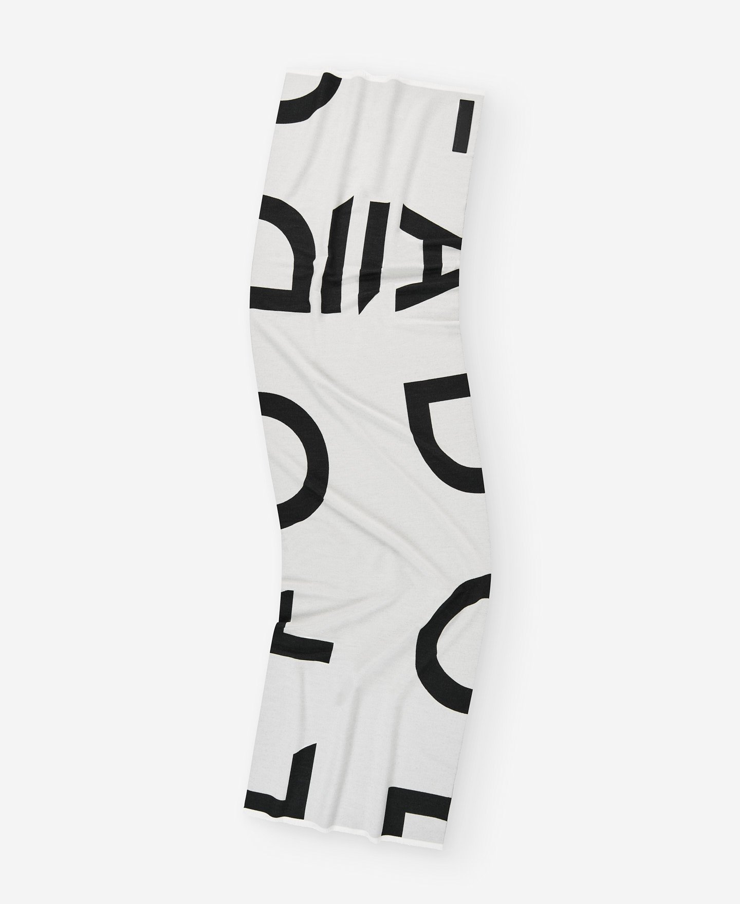 Jacquard maxi logo scarf image number 1