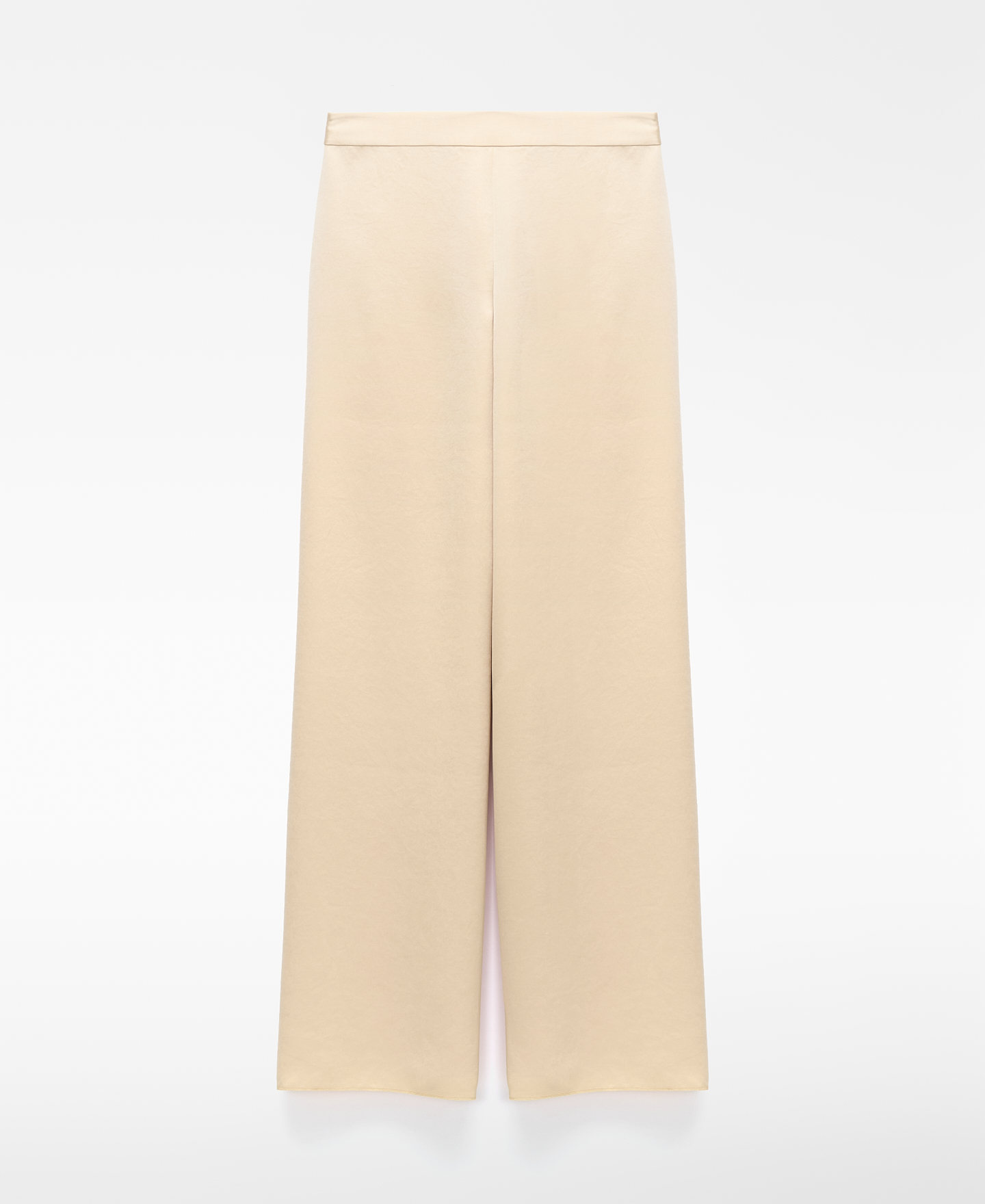 Satin palazzo trousers image number 4