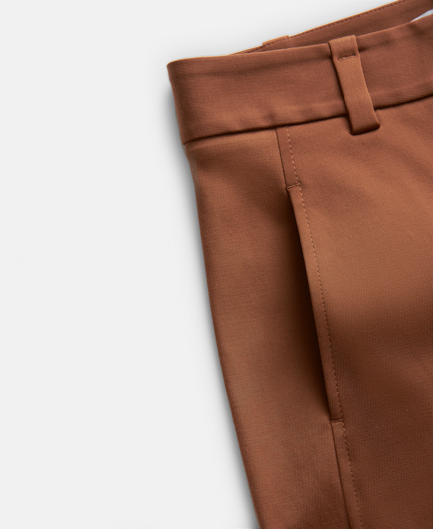 Ecru carrot cut trousers image number 6