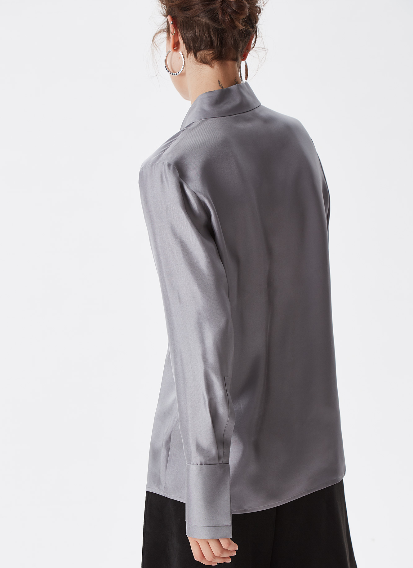 Camisa en twill de seda image number 2