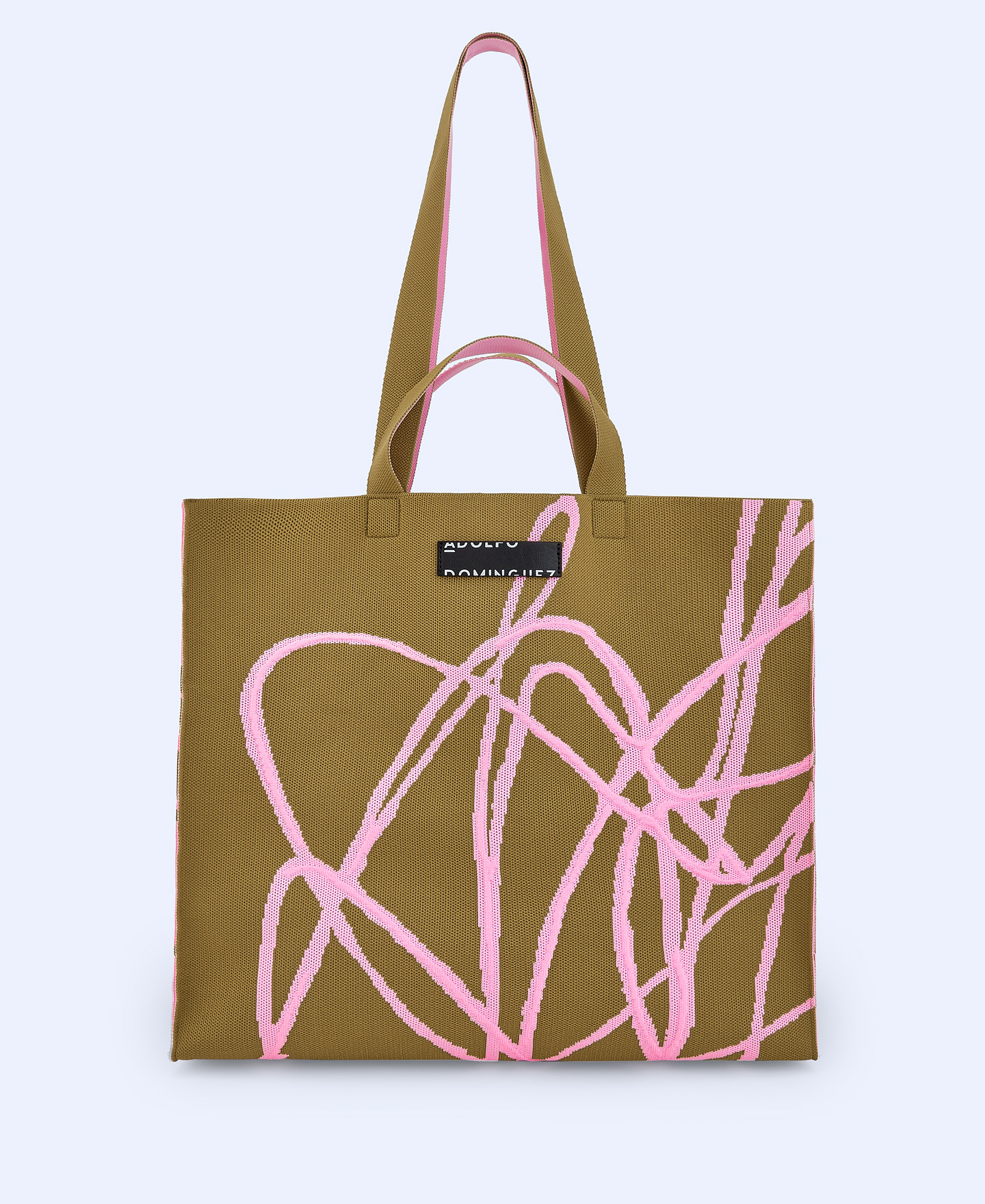 Printed knit maxi shopper image number 0