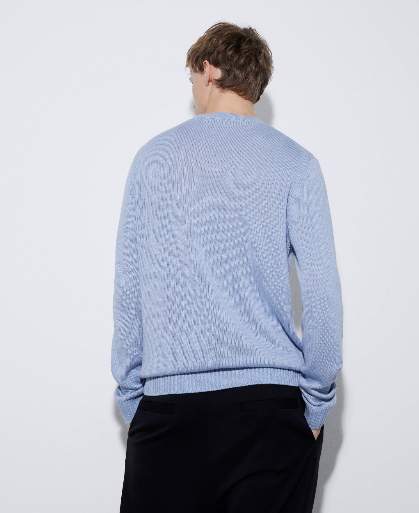 Double layer responsible viscose sweater image number 2
