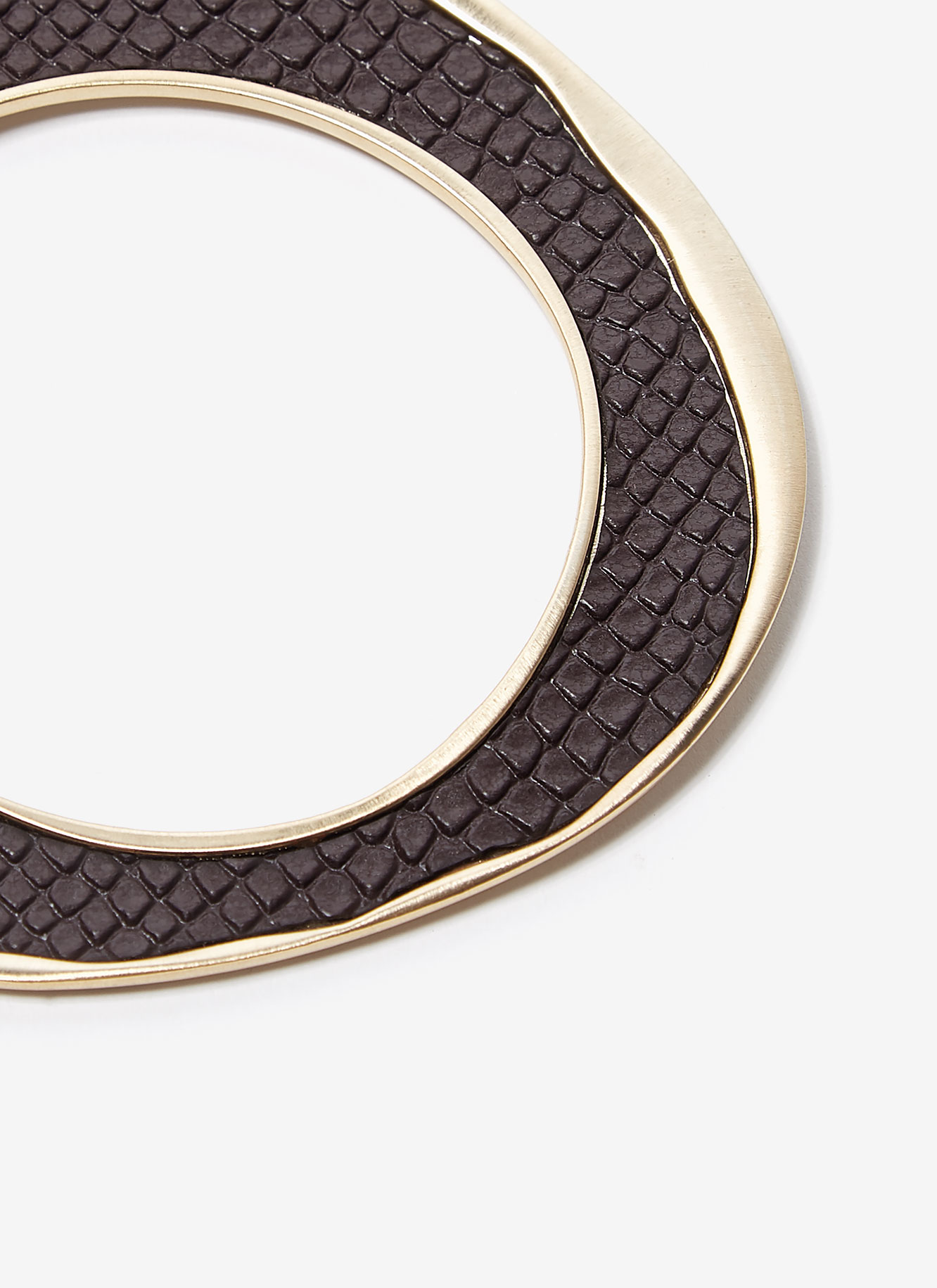 Bracelet with faux leather appliqué image number 3
