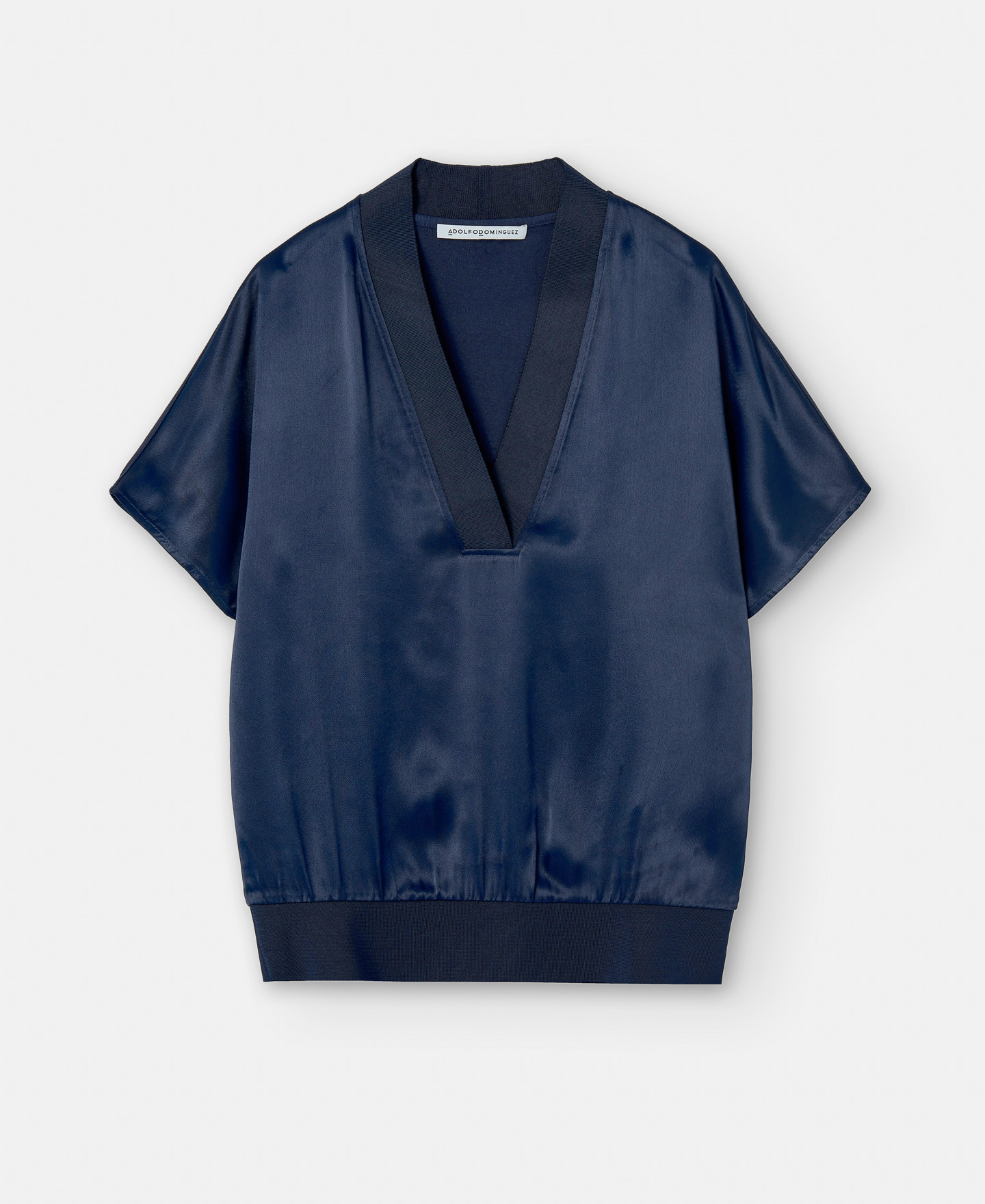 Elasticated waistband viscose T-shirt image number 4