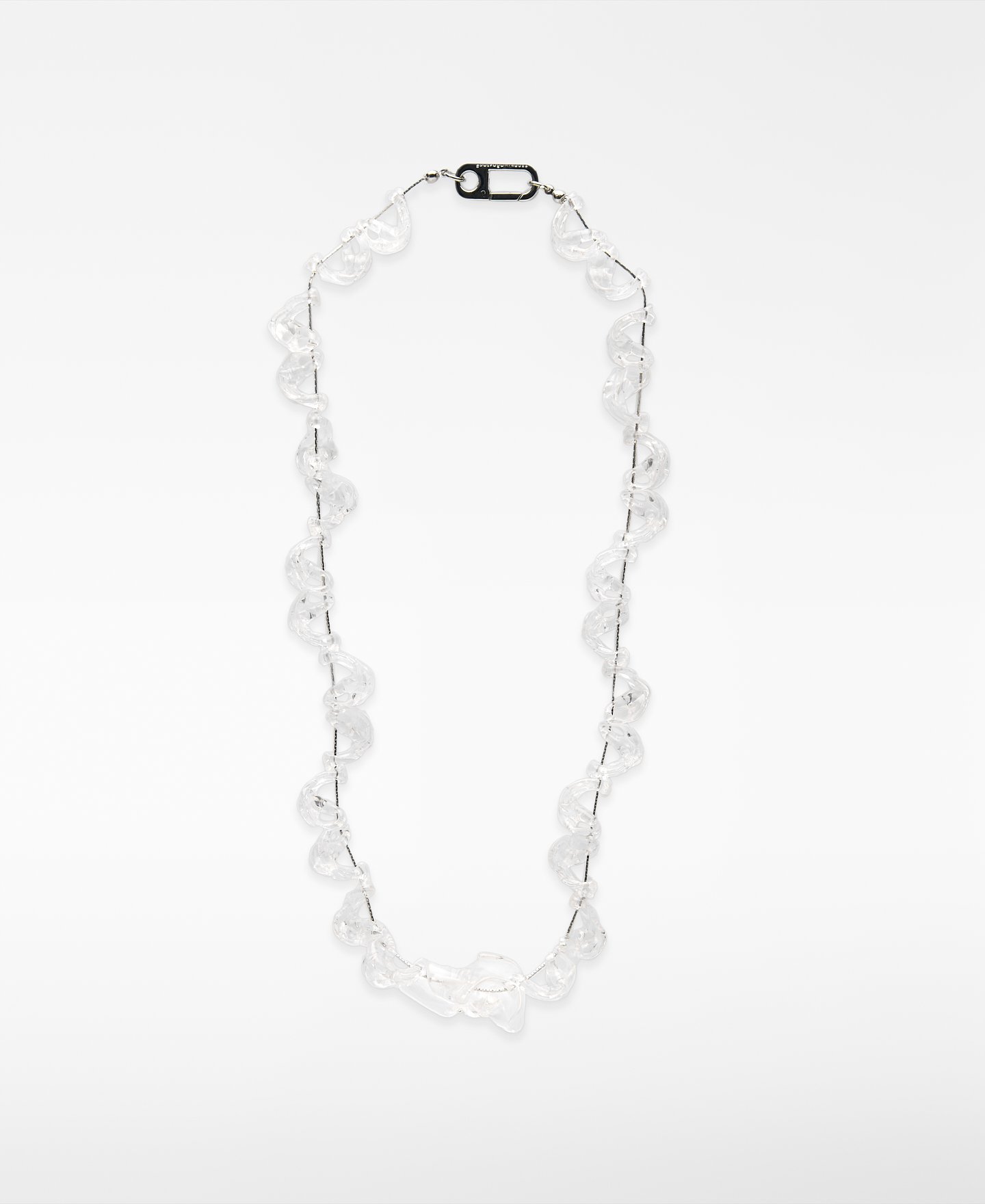 translucent resin necklace woman image number 0