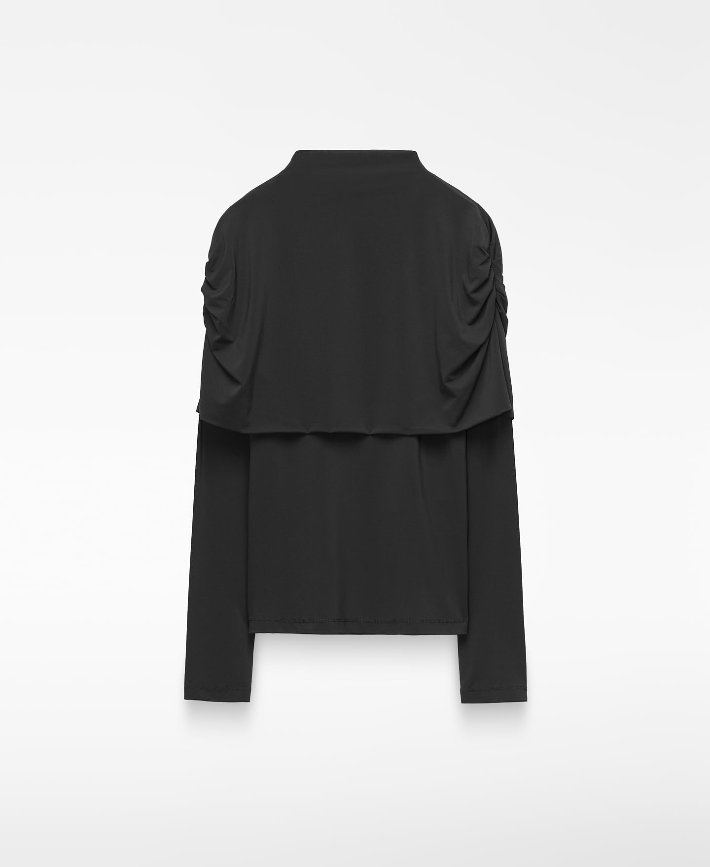Gathered overlay T-shirt image number 0