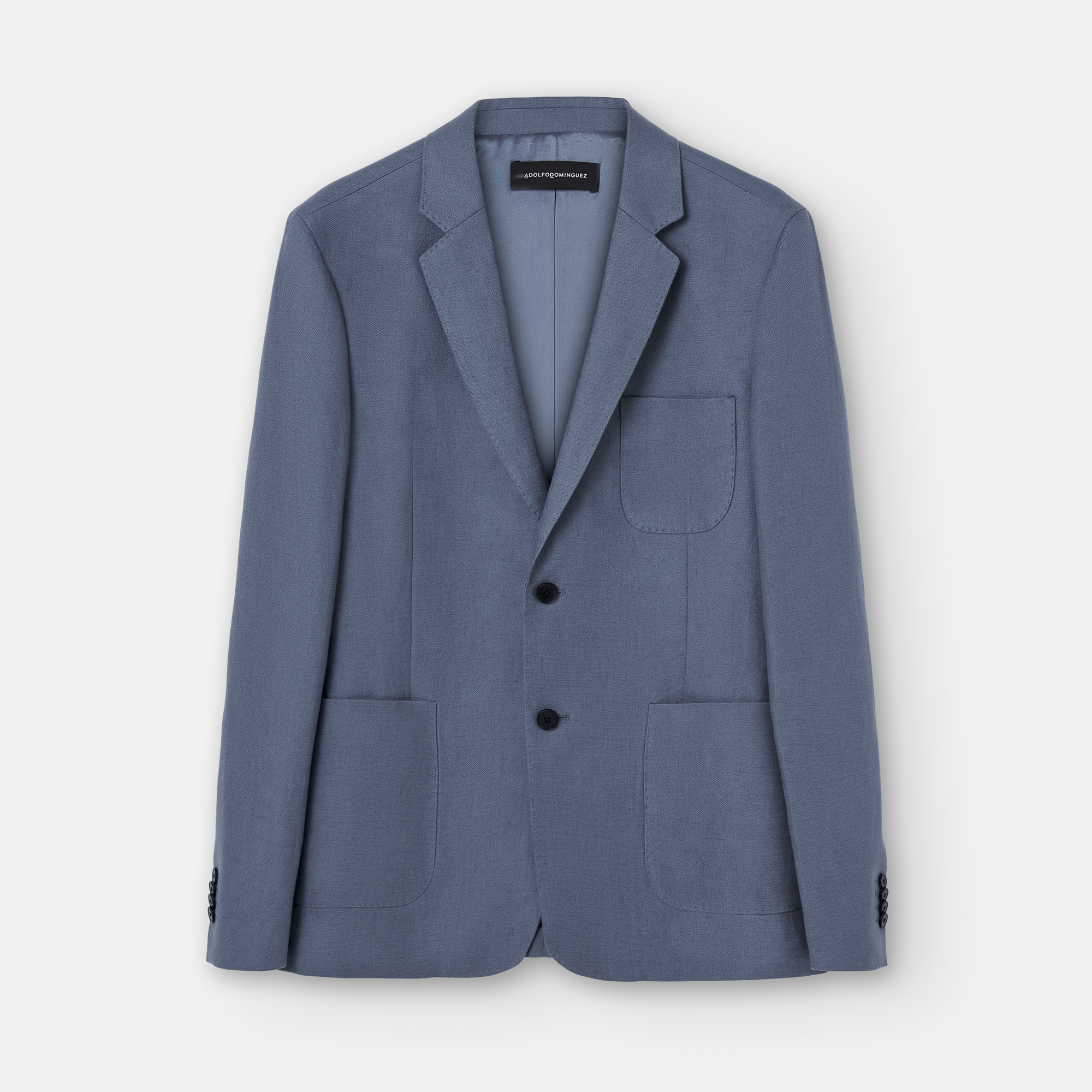 Linen plastron pocket blazer image number 0