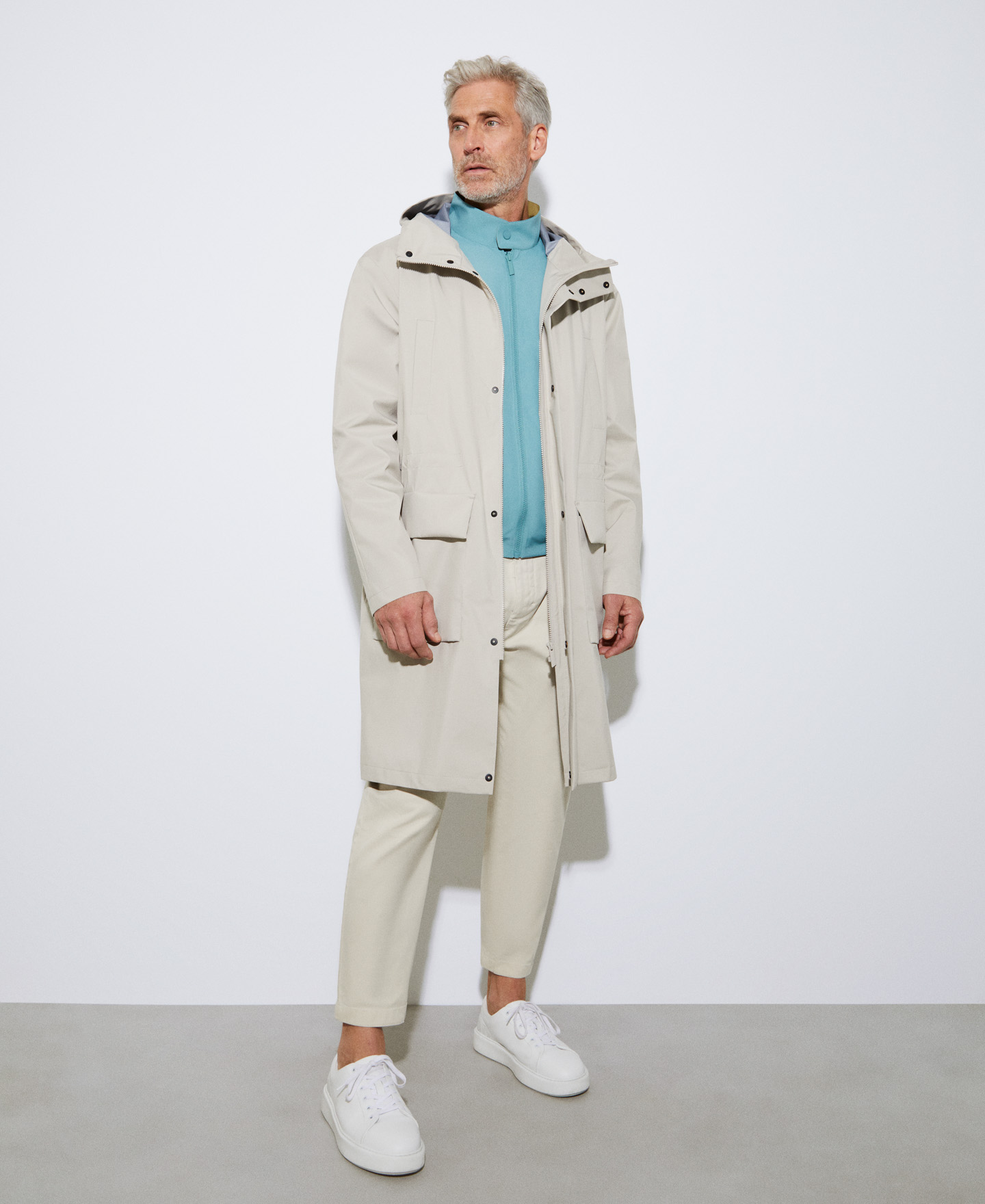 Reversible Mandarin collar jacket image number 1