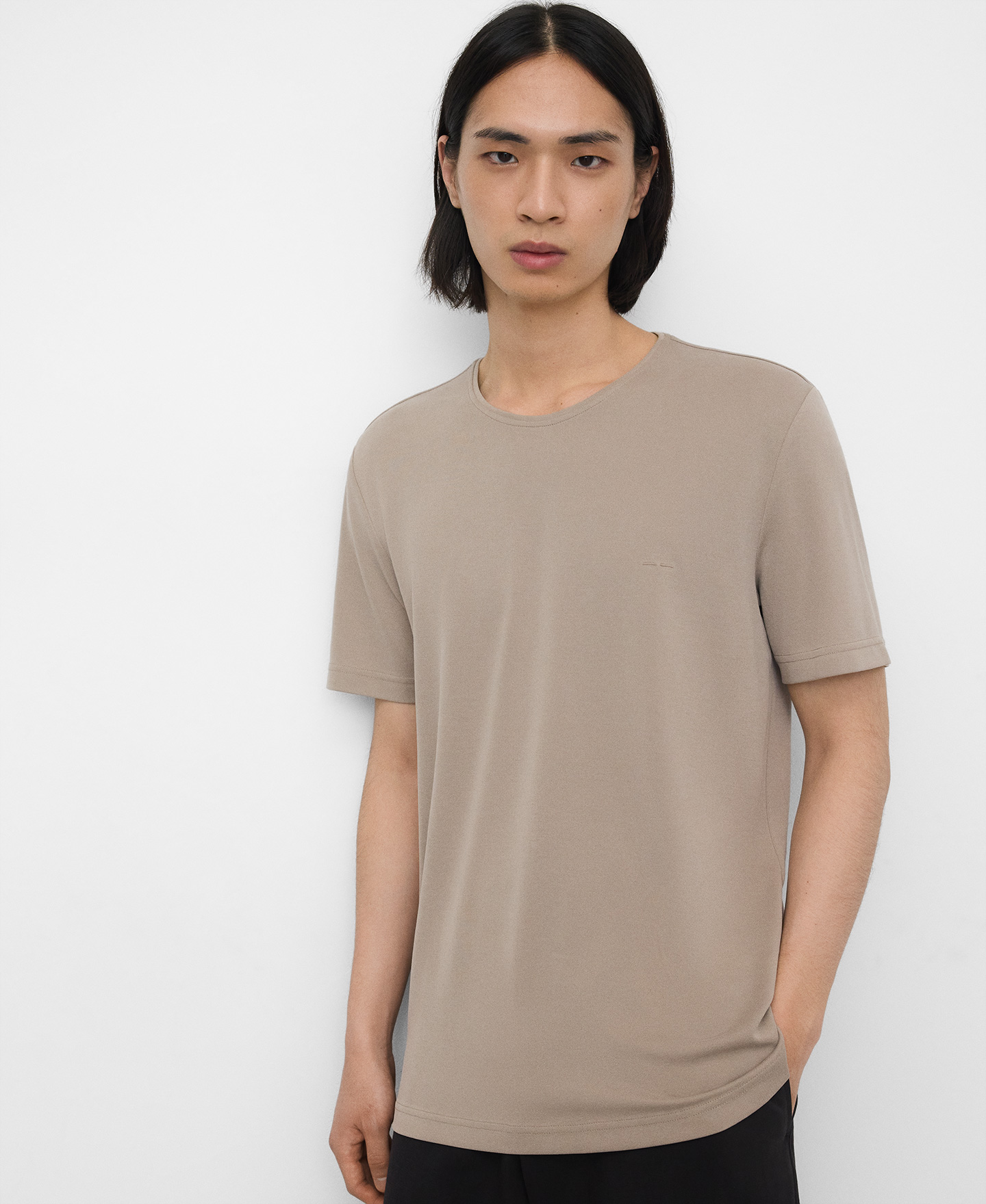 Modal crew collar T-shirt image number 0