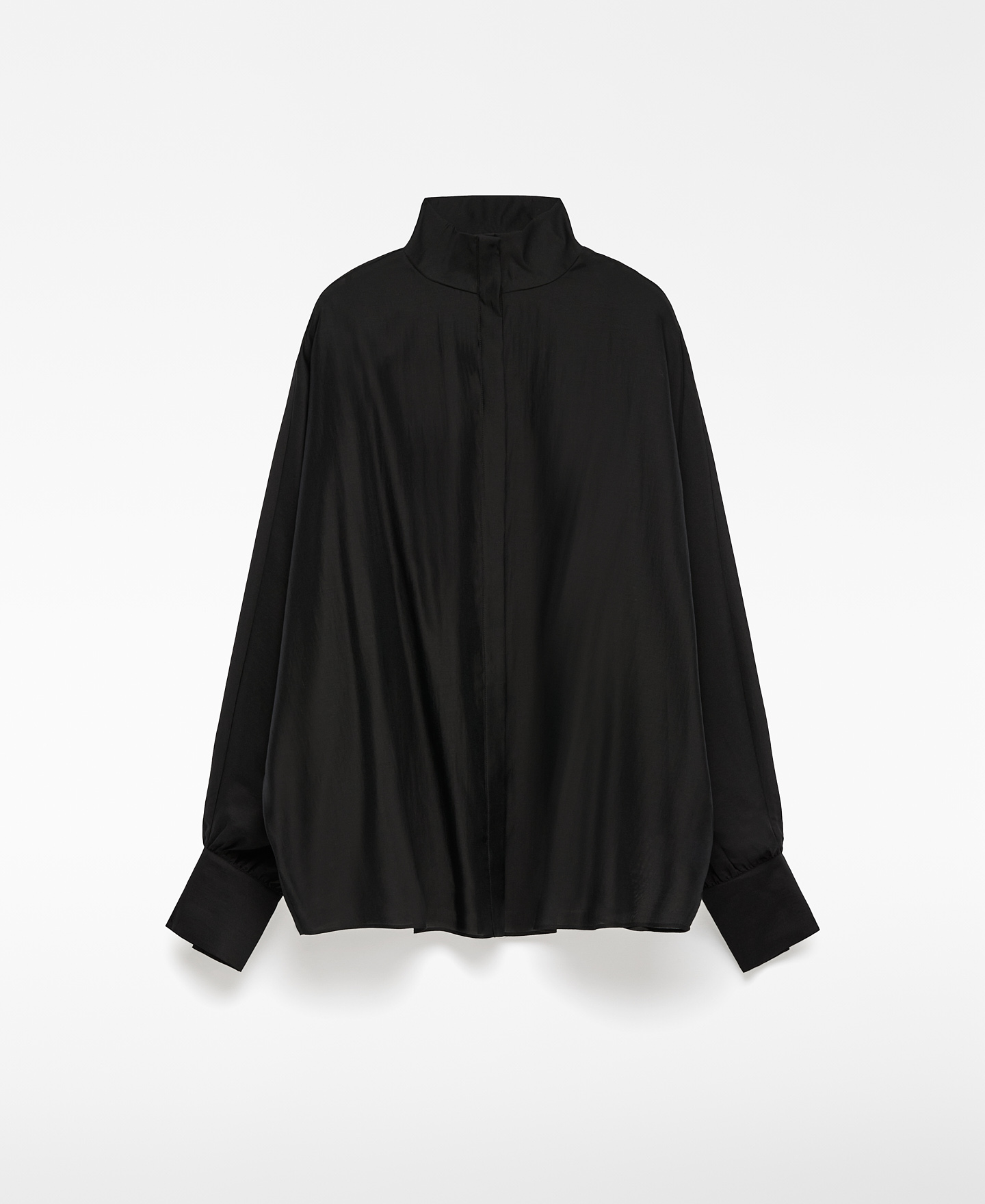 Oversized semi-sheer shirt woman image number 4