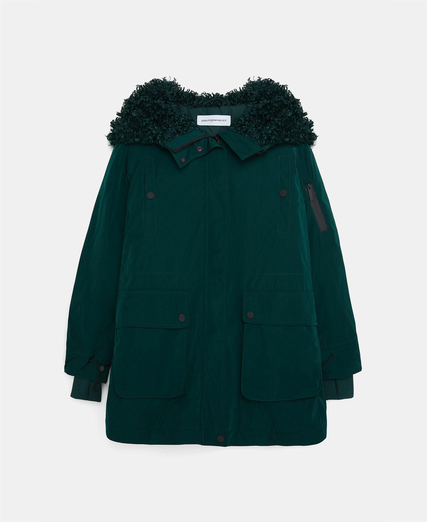 Parka with maxi-pockets and fur lining image number 5