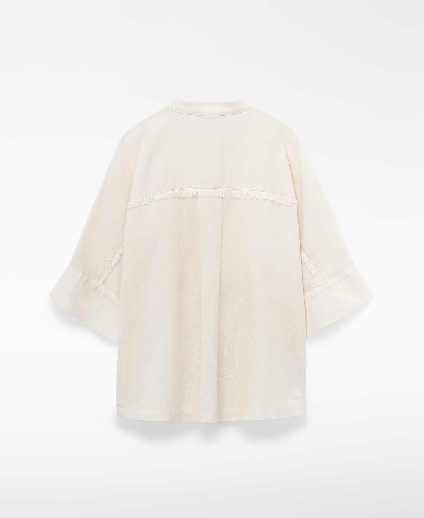 Fringed oversize shirt image number 5