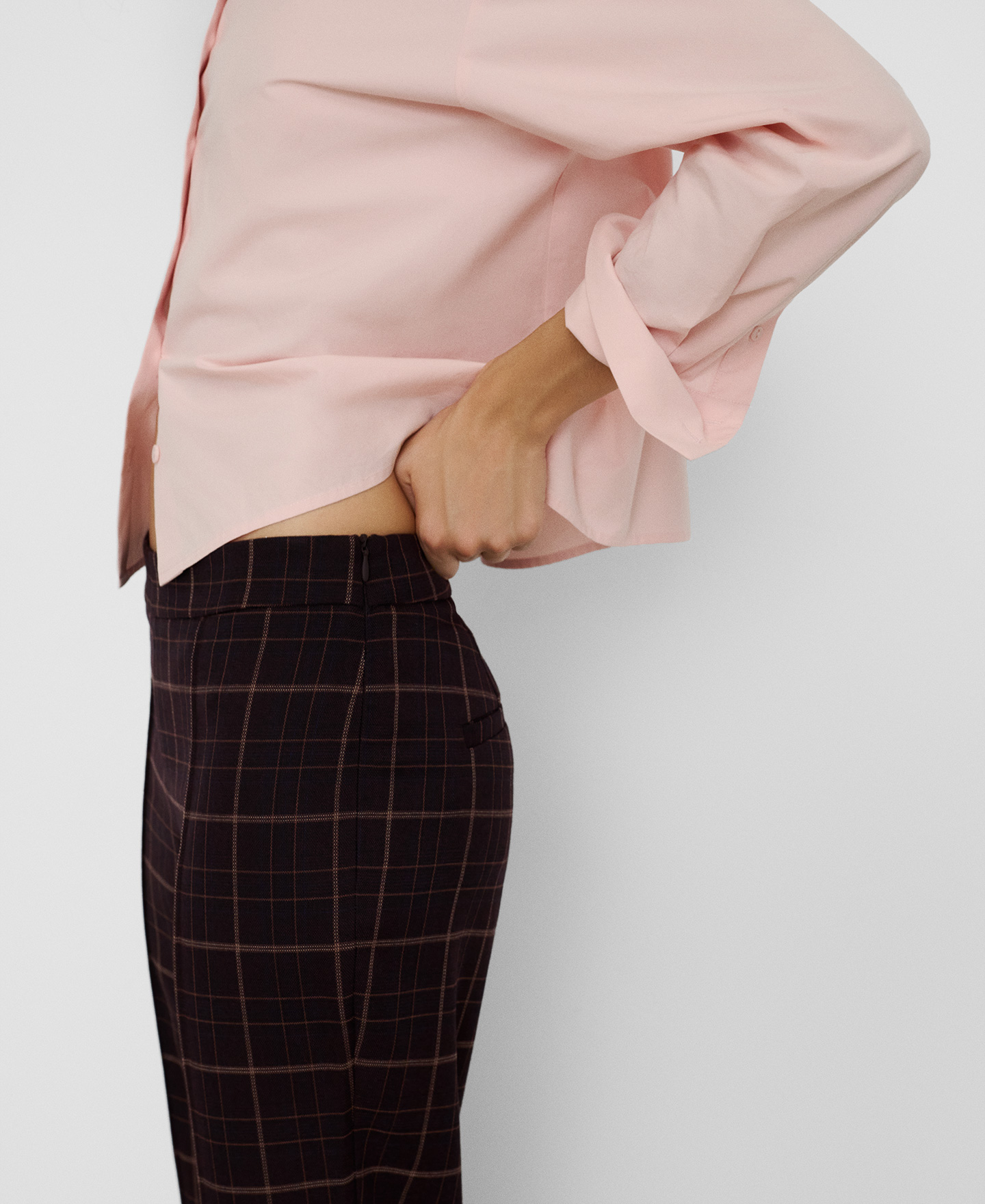 Tartan tailored trousers image number 3