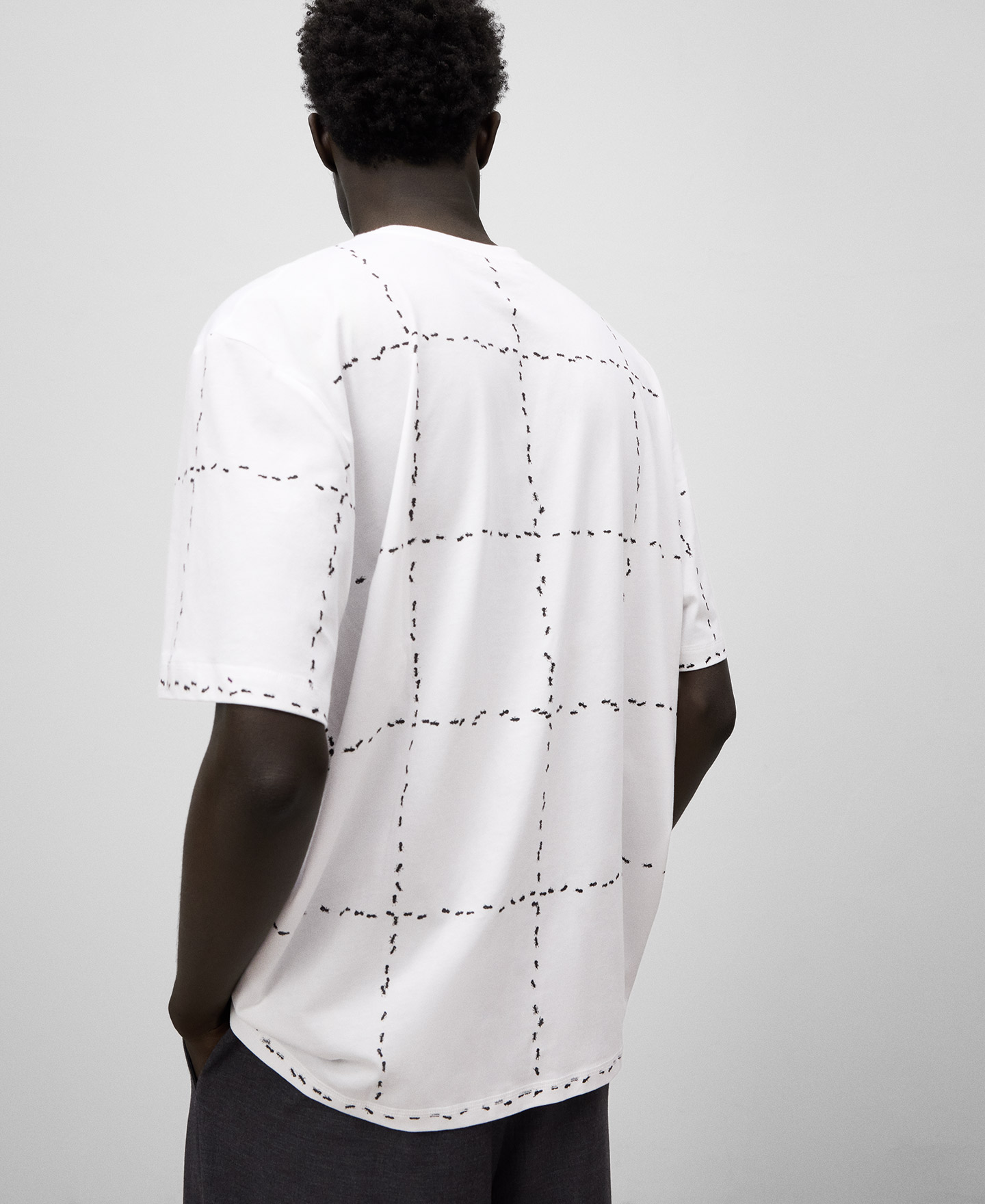 Camiseta estampado hormigas hombre image number 2