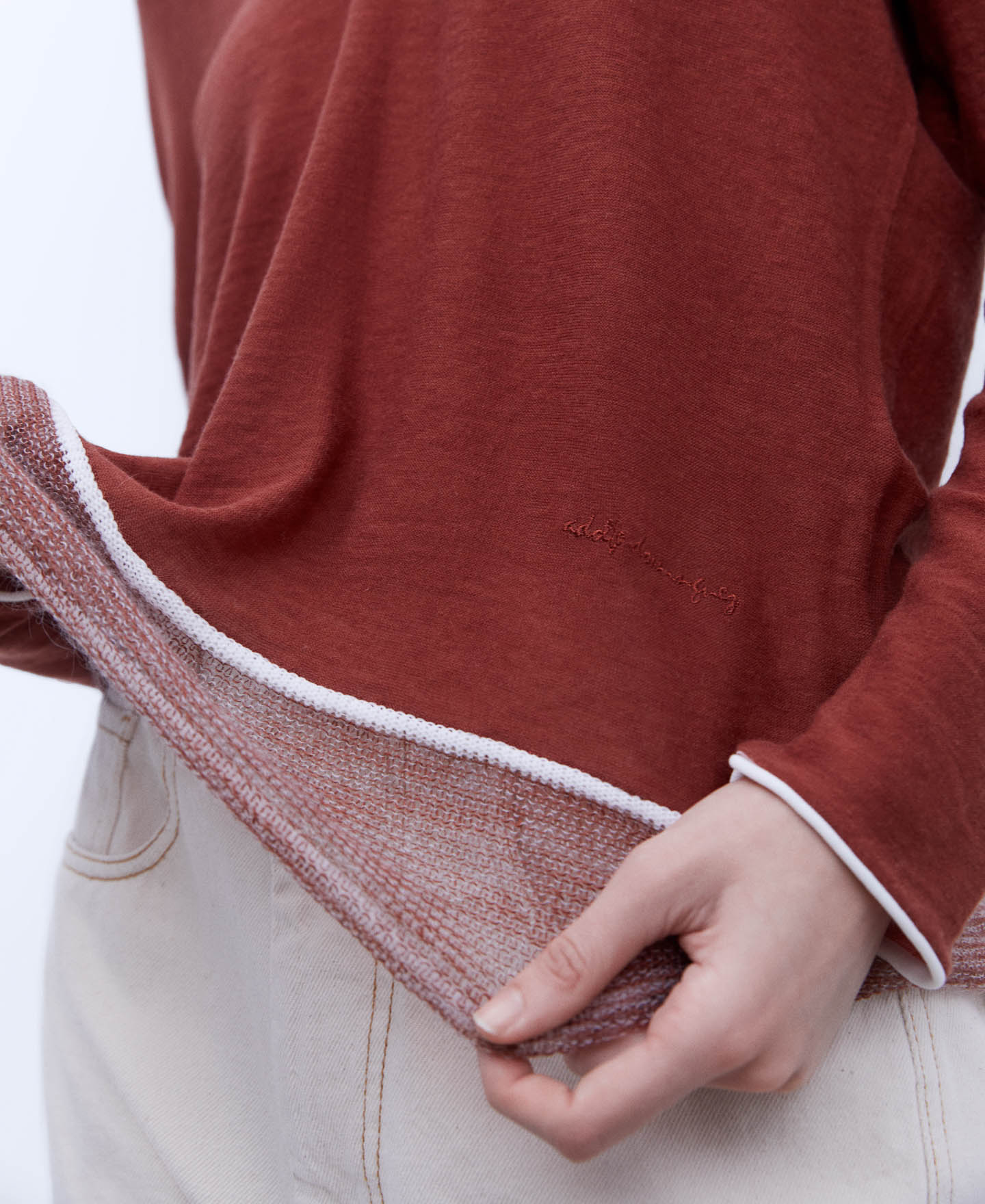 Merino wool fabric sweater image number 3