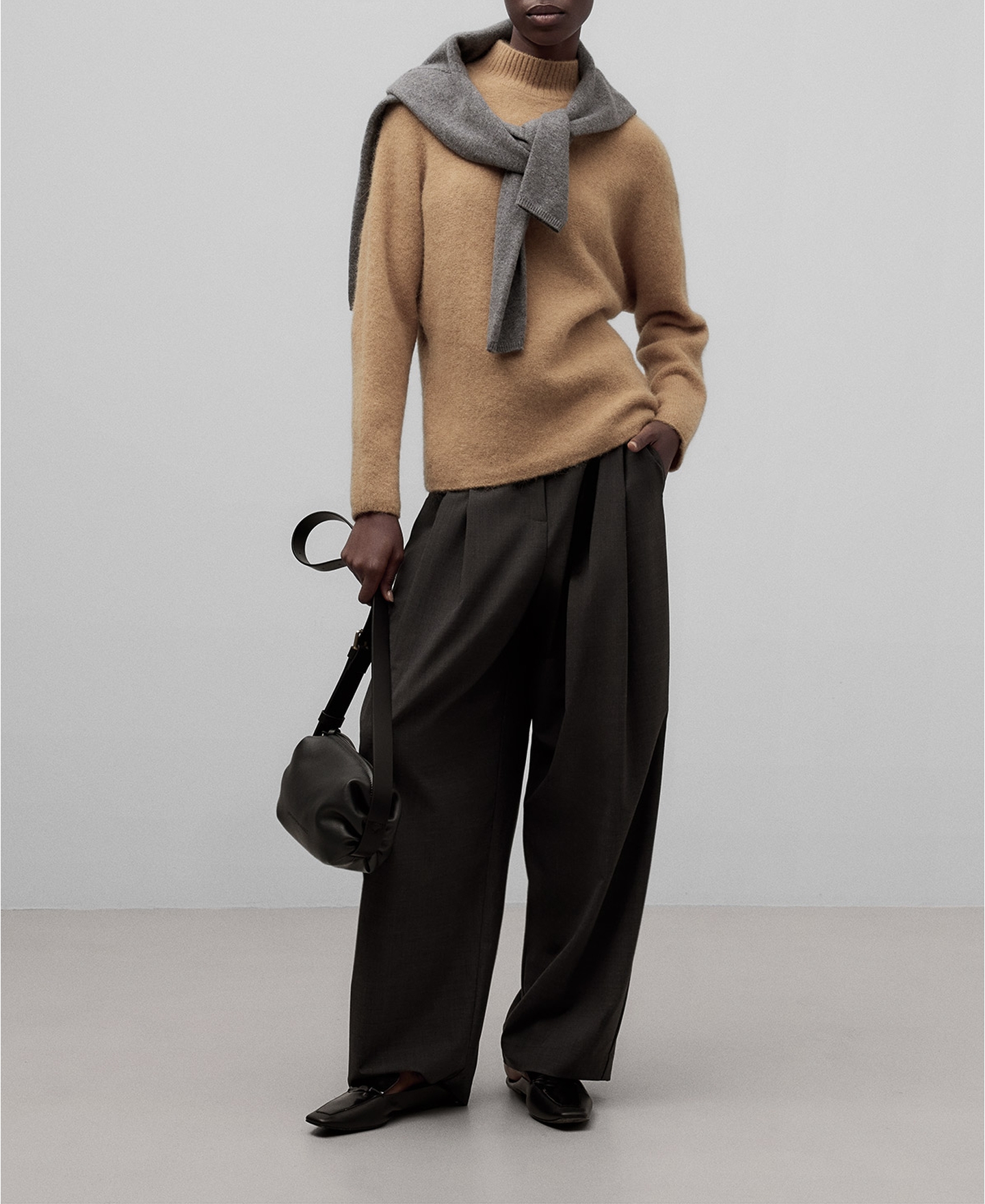 Jersey cuello perkins alpaca mujer image number 1