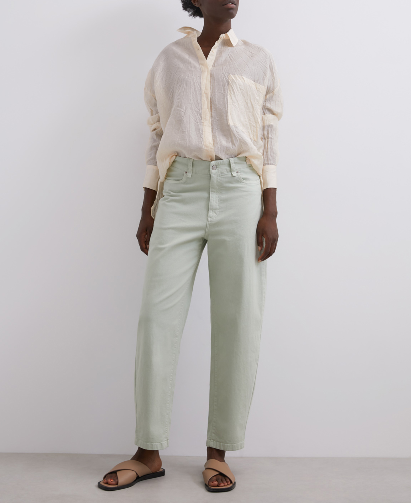 Straight jeans in cotton image number 0