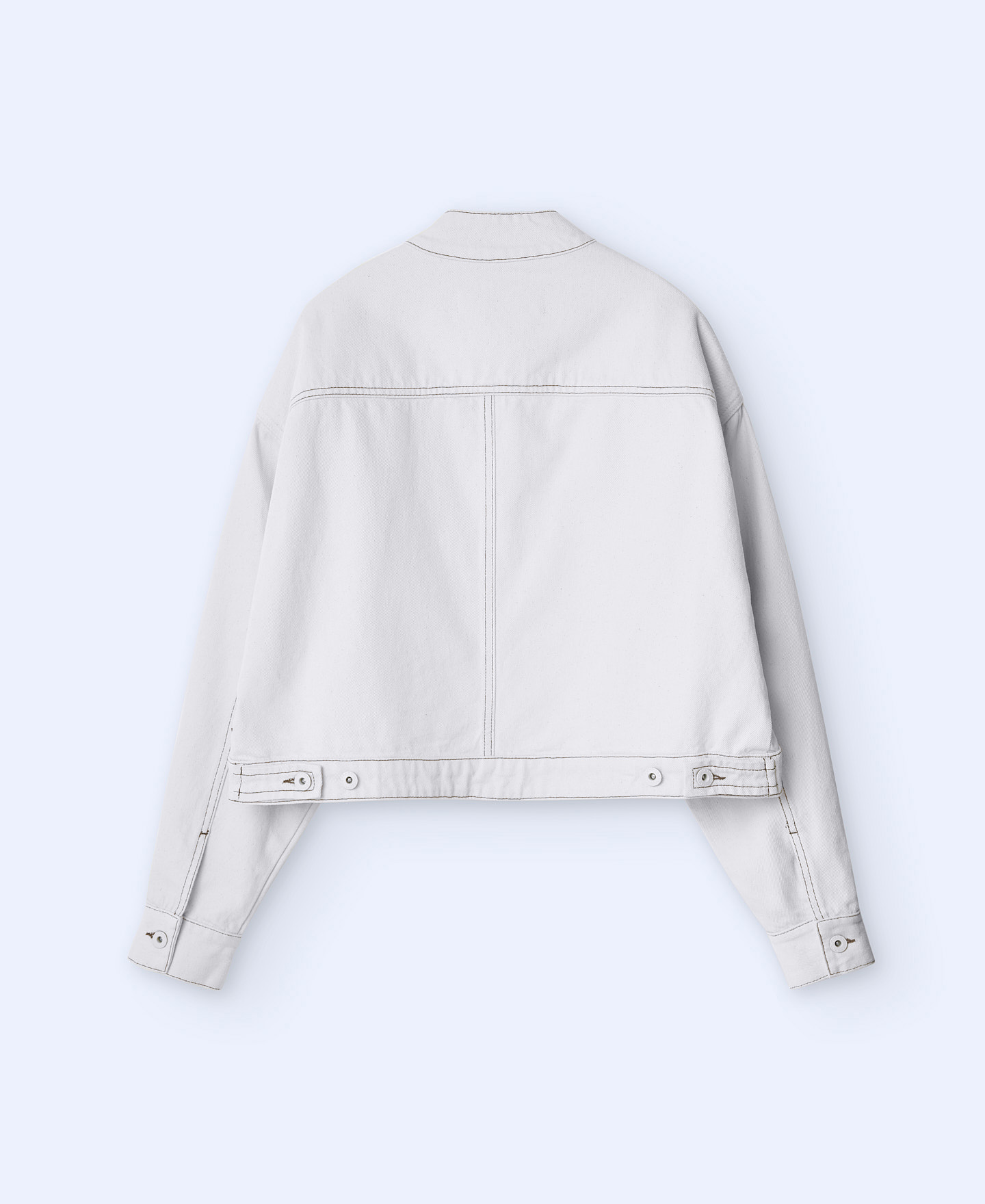 Funnel collar denim jacket image number 5